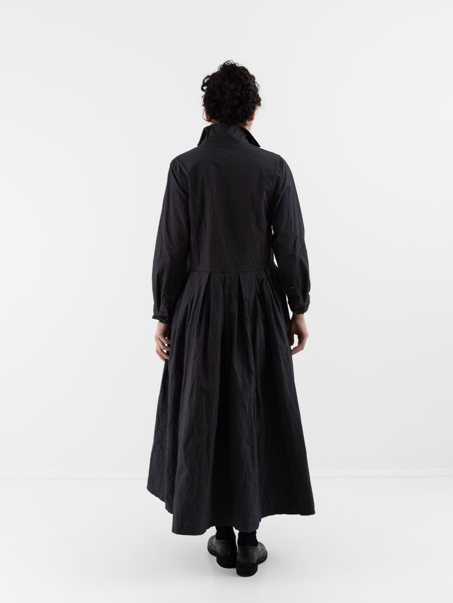Bergfabel Mina Dress in Grey Stripe - BERGFABEL at Worthwhile - shop DRESS