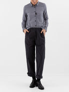 Bergfabel Silvy Pant in Grey Stripe - BERGFABEL at Worthwhile - shop PANT