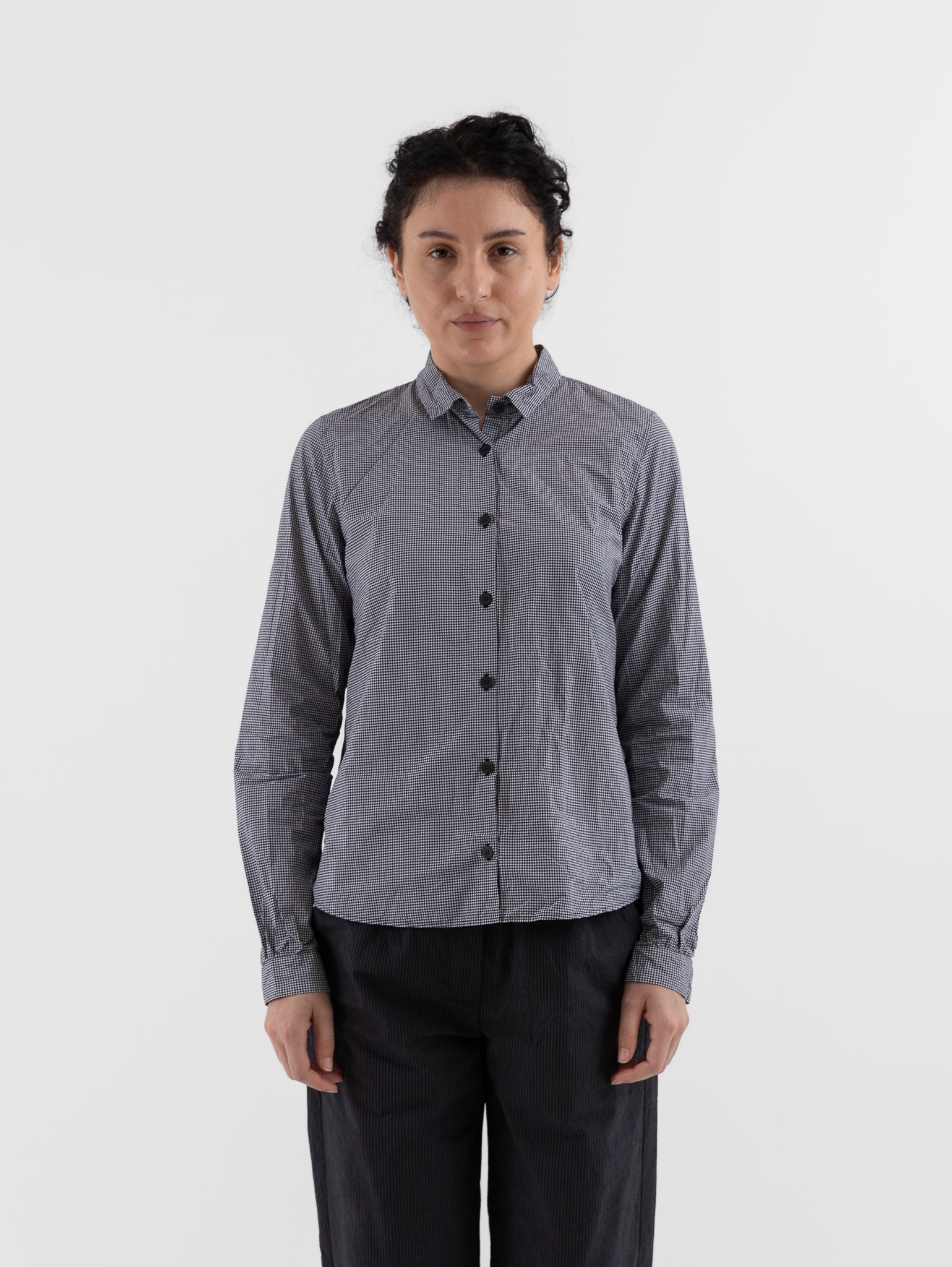 Bergfabel Tyrol Shirt in Micro Check - BERGFABEL at Worthwhile - shop TOP