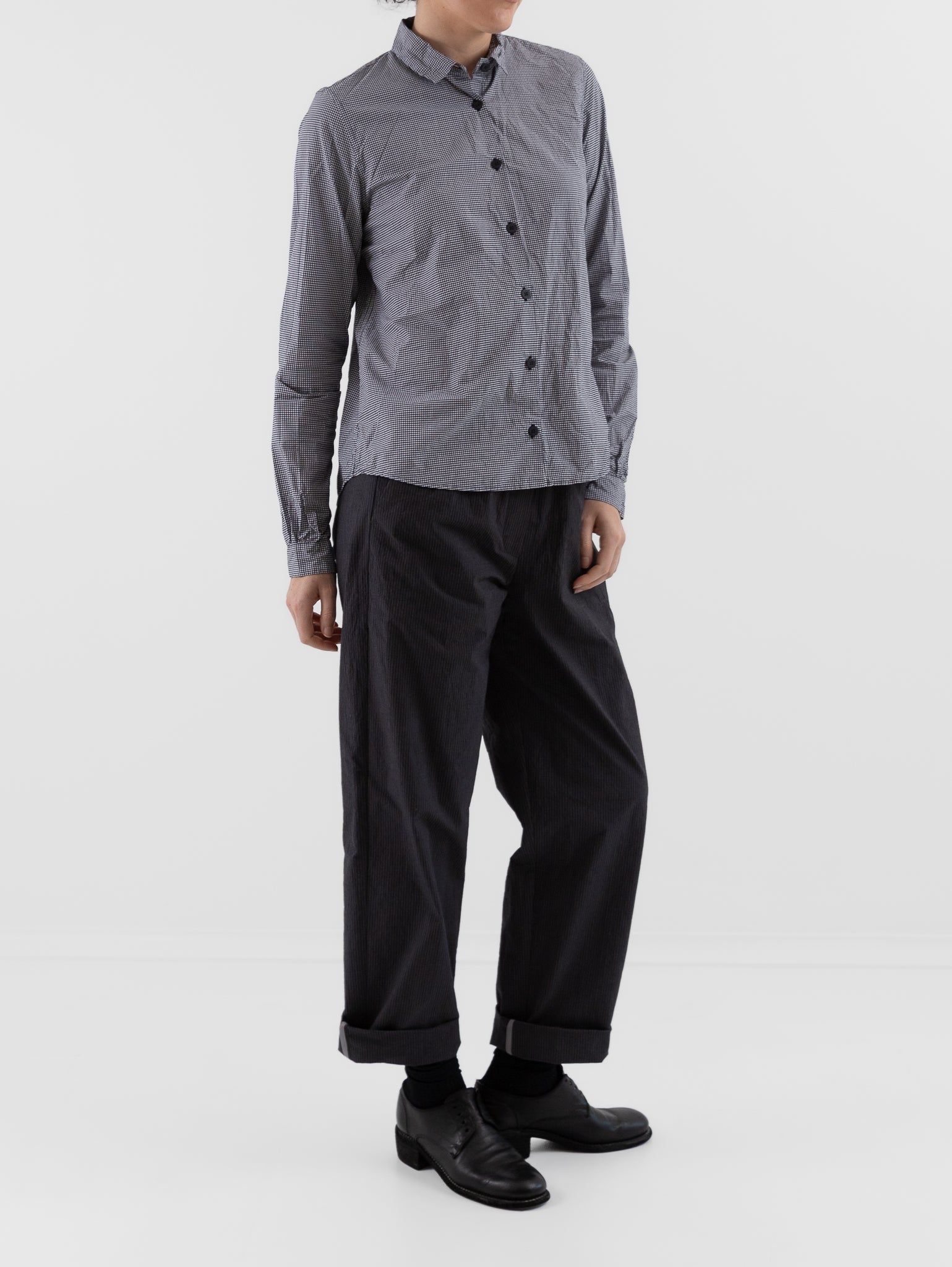 Bergfabel Tyrol Shirt in Micro Check - BERGFABEL at Worthwhile - shop TOP