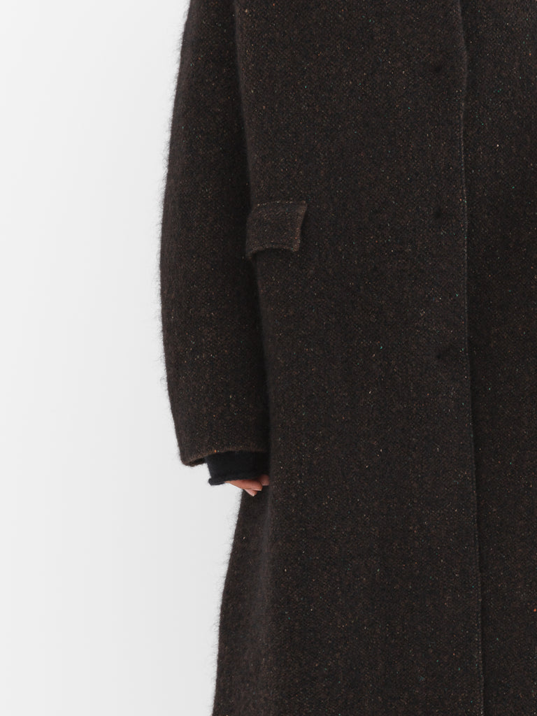 Boboutic Double Tweed Coat, Brown Mix - Worthwhile