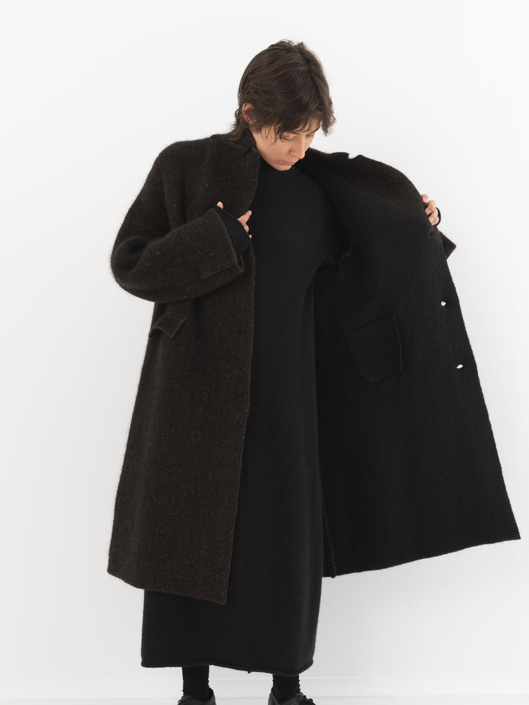 Boboutic Double Tweed Coat, Brown Mix - Worthwhile