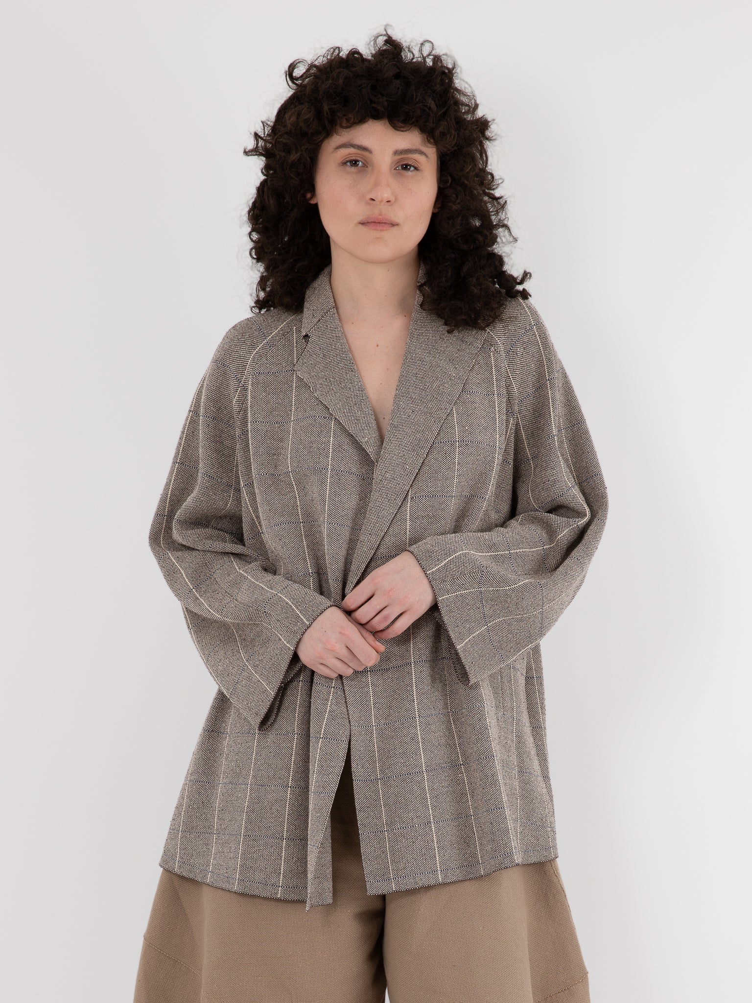 Boboutic Writing Duster Coat in Light Tweed - BOBOUTIC at Worthwhile - shop COAT