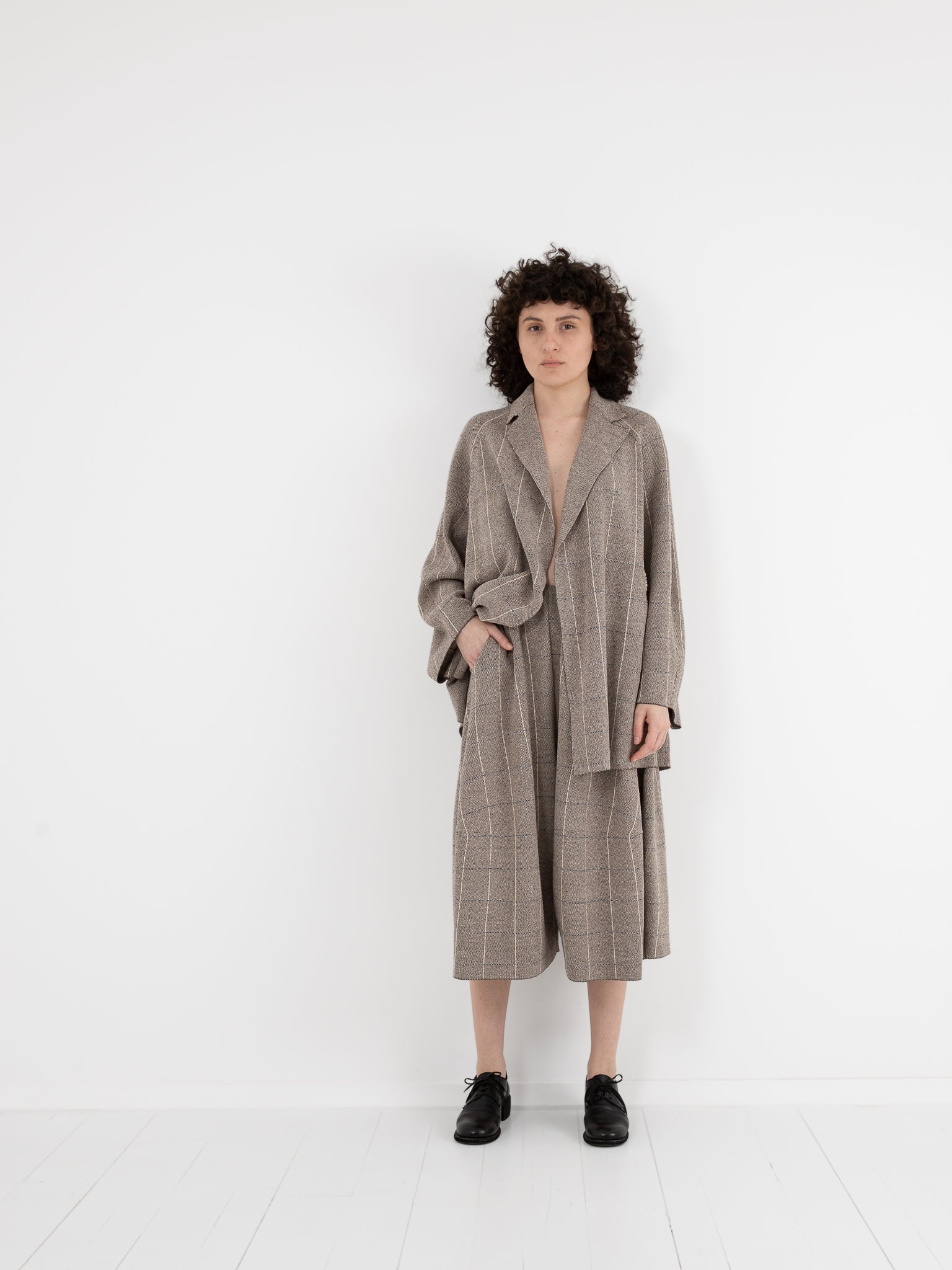 Boboutic Writing Skirt Pants in Light Tweed - BOBOUTIC at Worthwhile - shop PANT