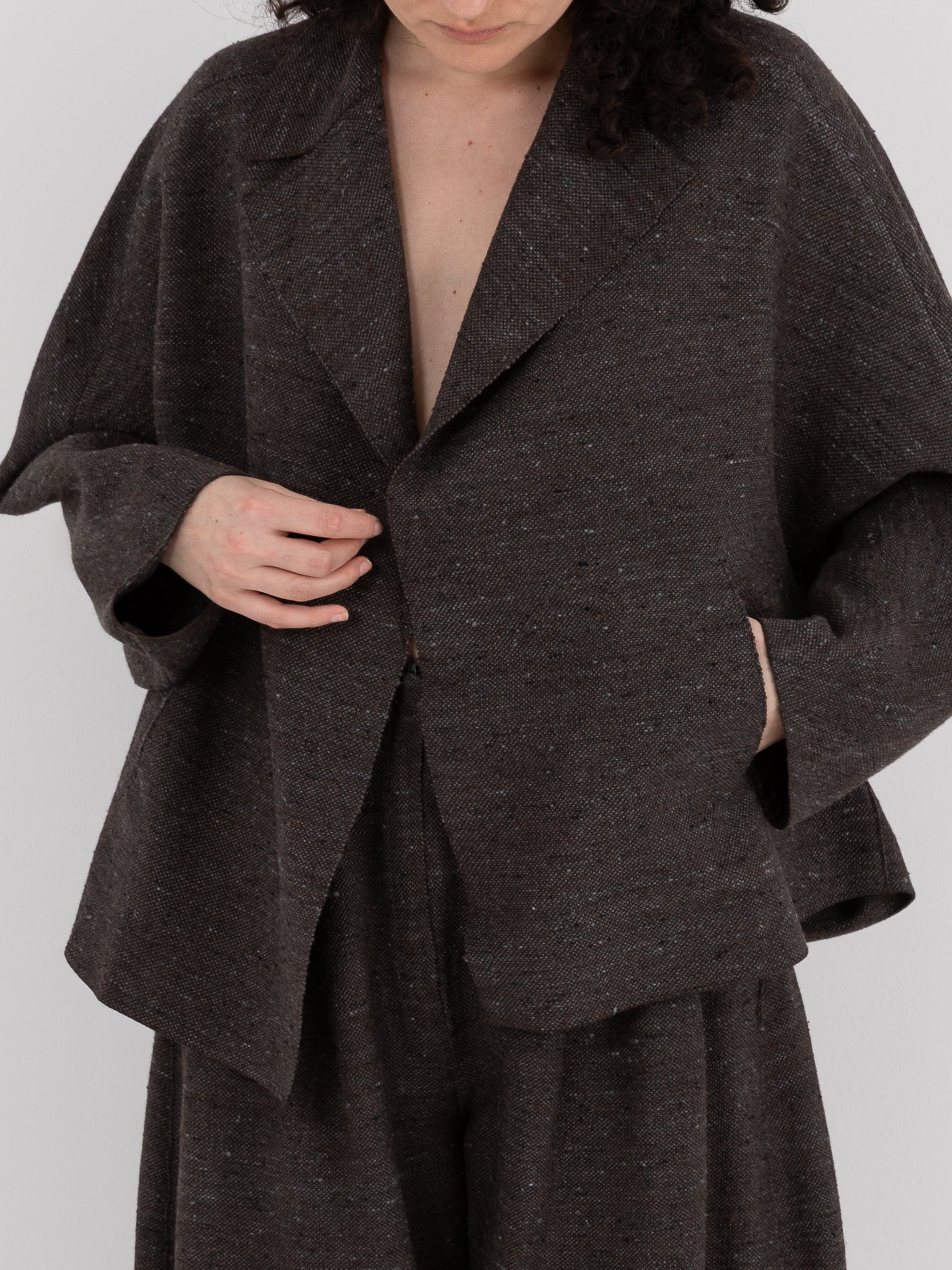 Boboutic Dressing Over Jacket in Gray Blue - BOBOUTIC at Worthwhile - shop JACKET