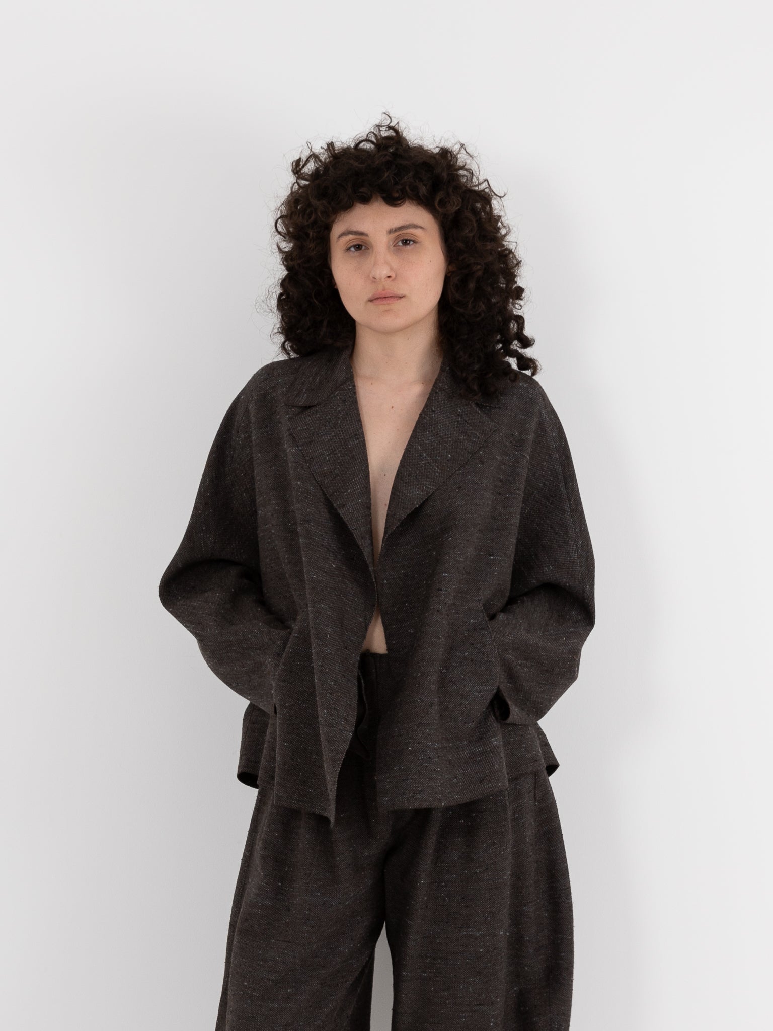 Boboutic Dressing Over Jacket in Gray Blue - BOBOUTIC at Worthwhile - shop JACKET