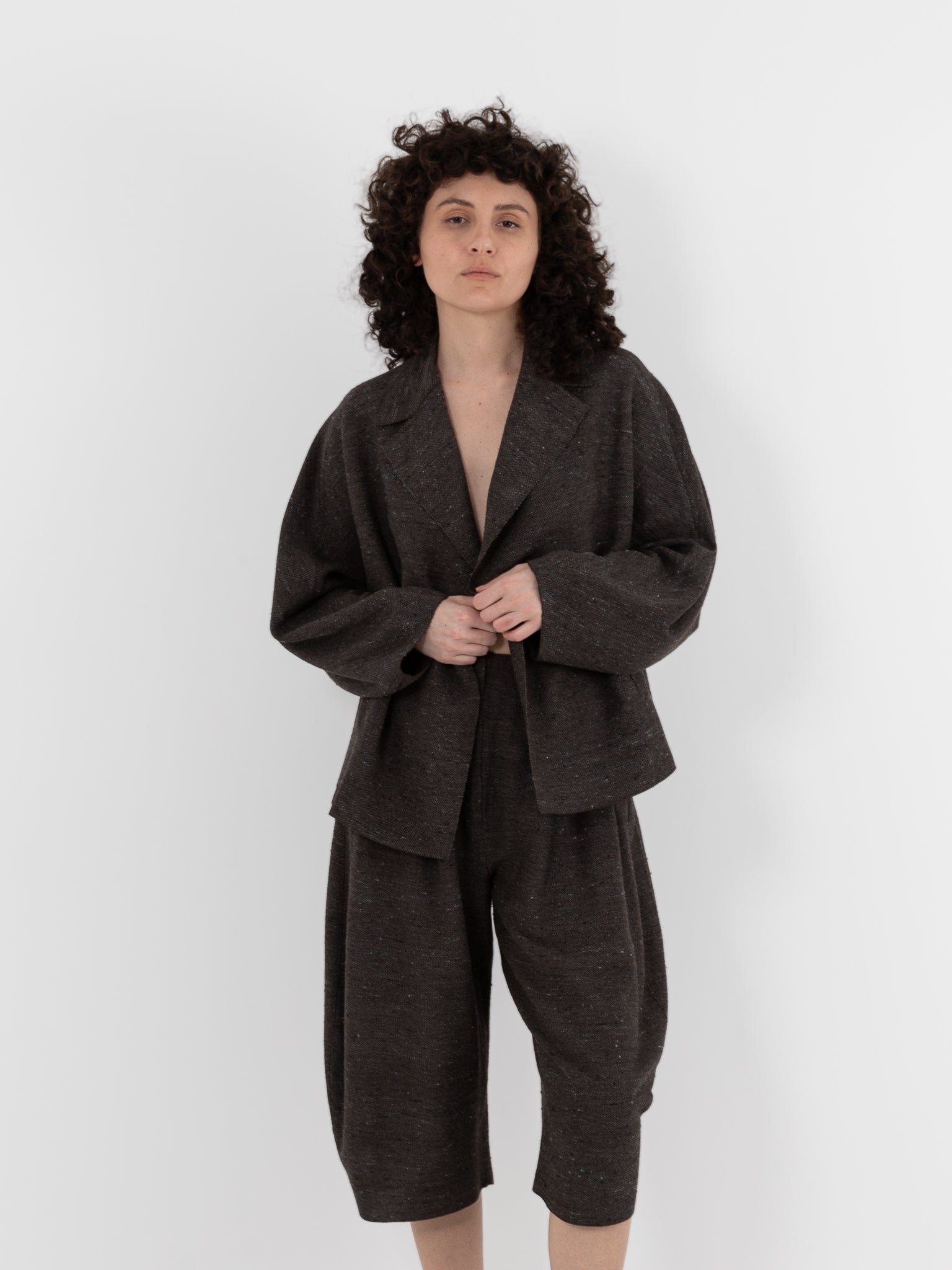 Boboutic Dressing Over Jacket in Gray Blue - BOBOUTIC at Worthwhile - shop JACKET