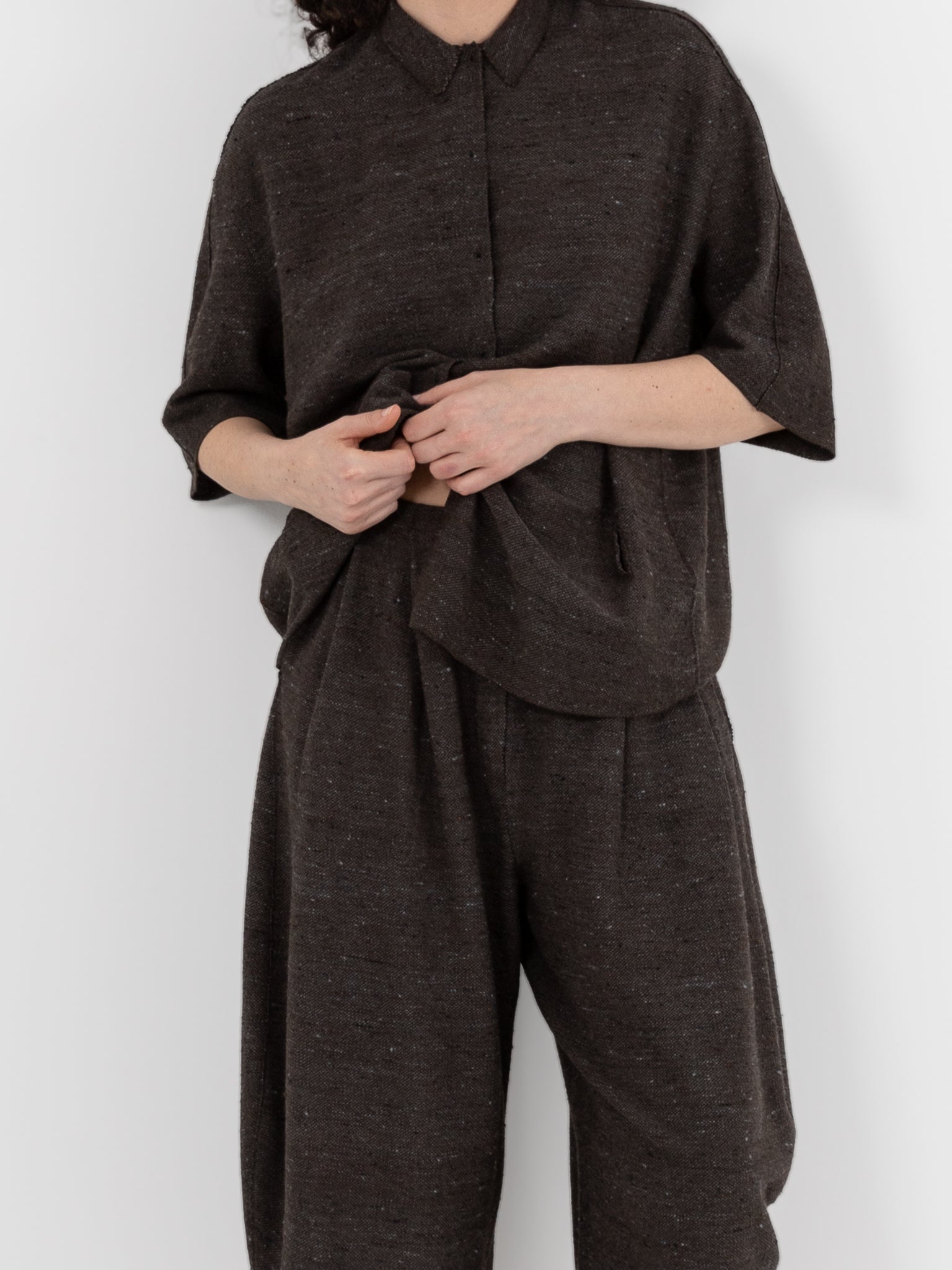 Boboutic Dressing Short Trousers in Gray Blue - BOBOUTIC at Worthwhile - shop PANT