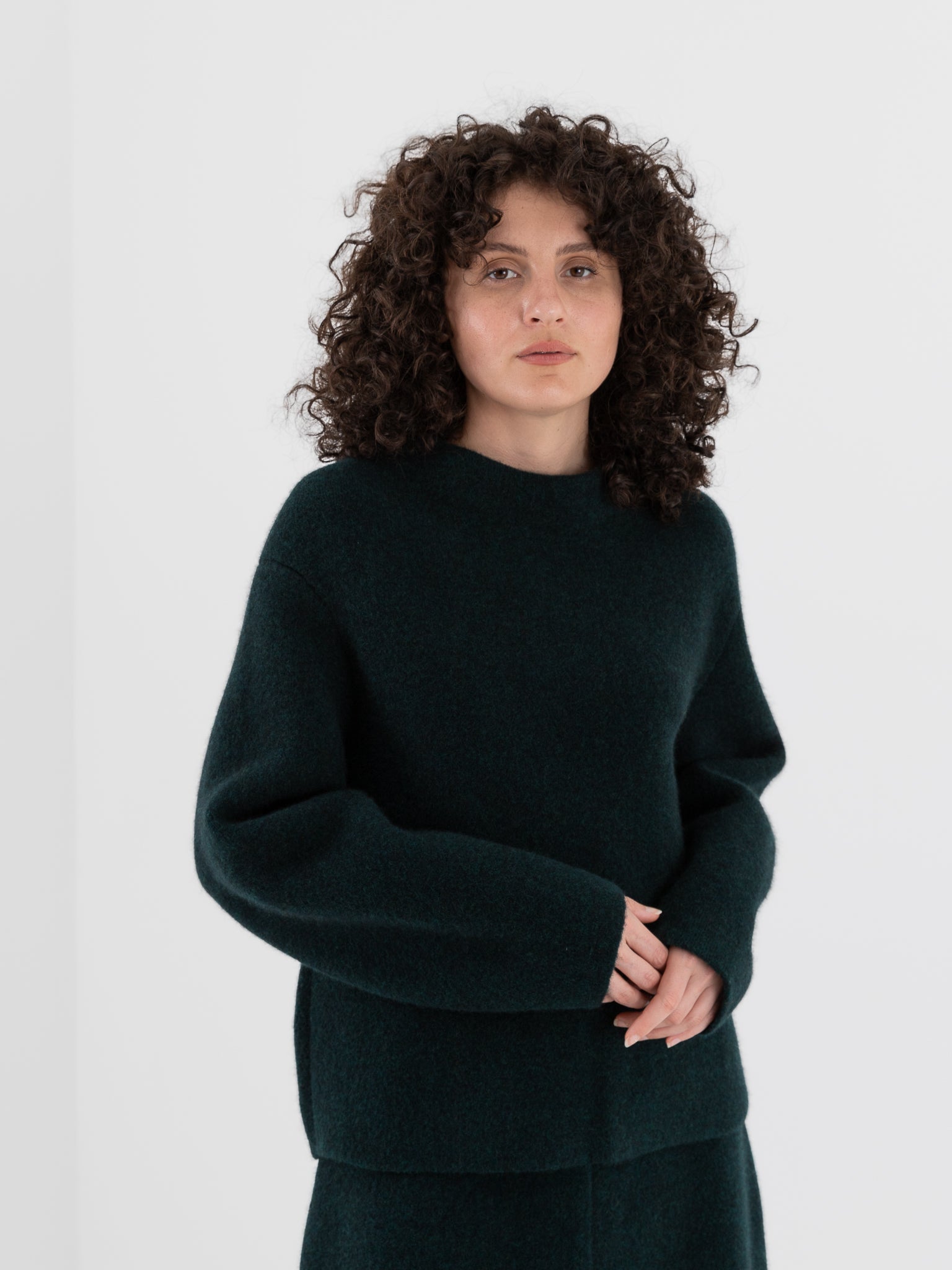 Boboutic Double Time Sweater in Dark Green - BOBOUTIC at Worthwhile - shop SWEATER