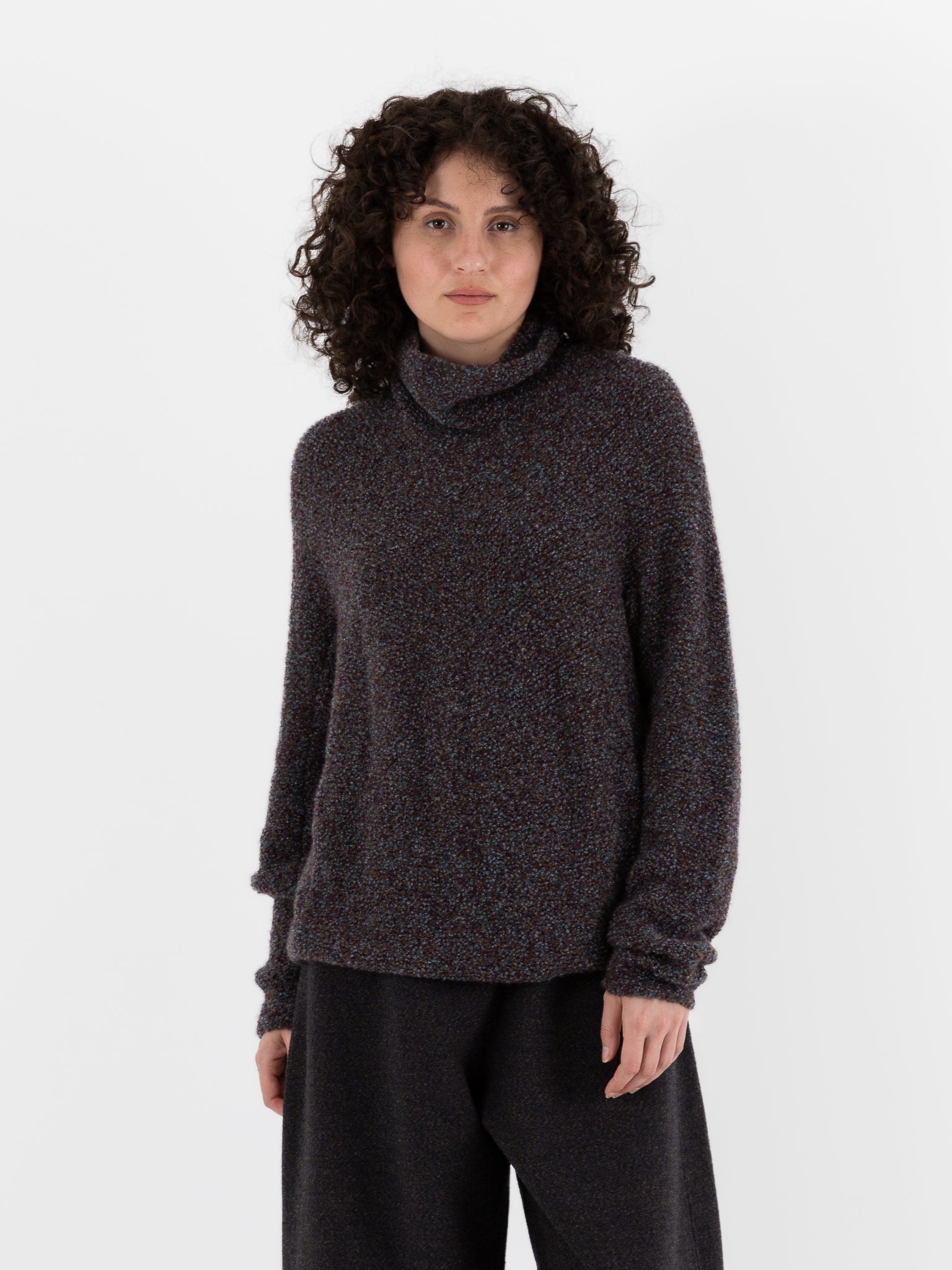 Boboutic Autumn Leaves Sweater in Avio Mix - BOBOUTIC at Worthwhile - shop SWEATER