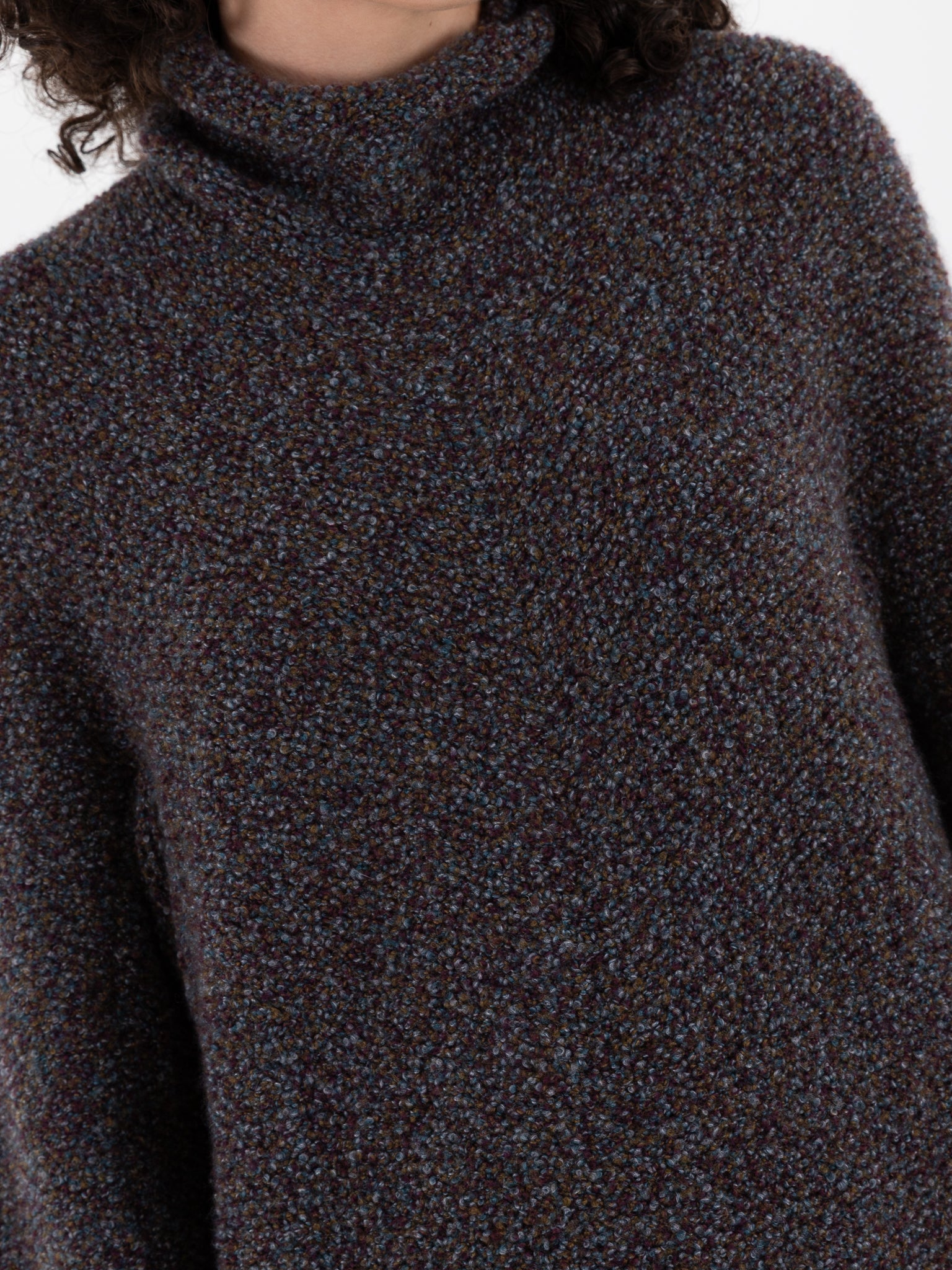 Boboutic Autumn Leaves Sweater in Avio Mix - BOBOUTIC at Worthwhile - shop SWEATER
