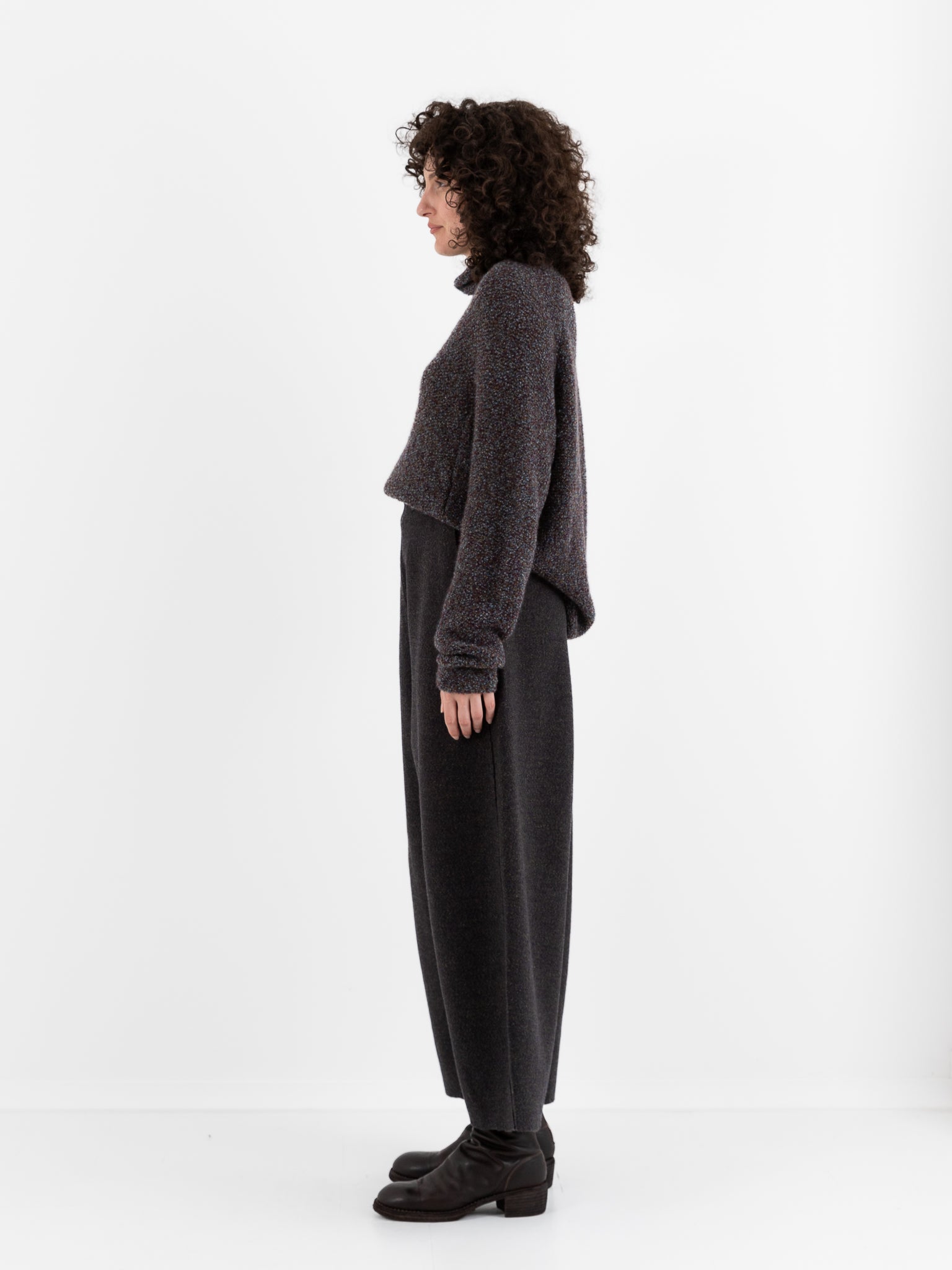 Boboutic Wool Lane Trousers in Blue & Green Mix - BOBOUTIC at Worthwhile - shop PANT