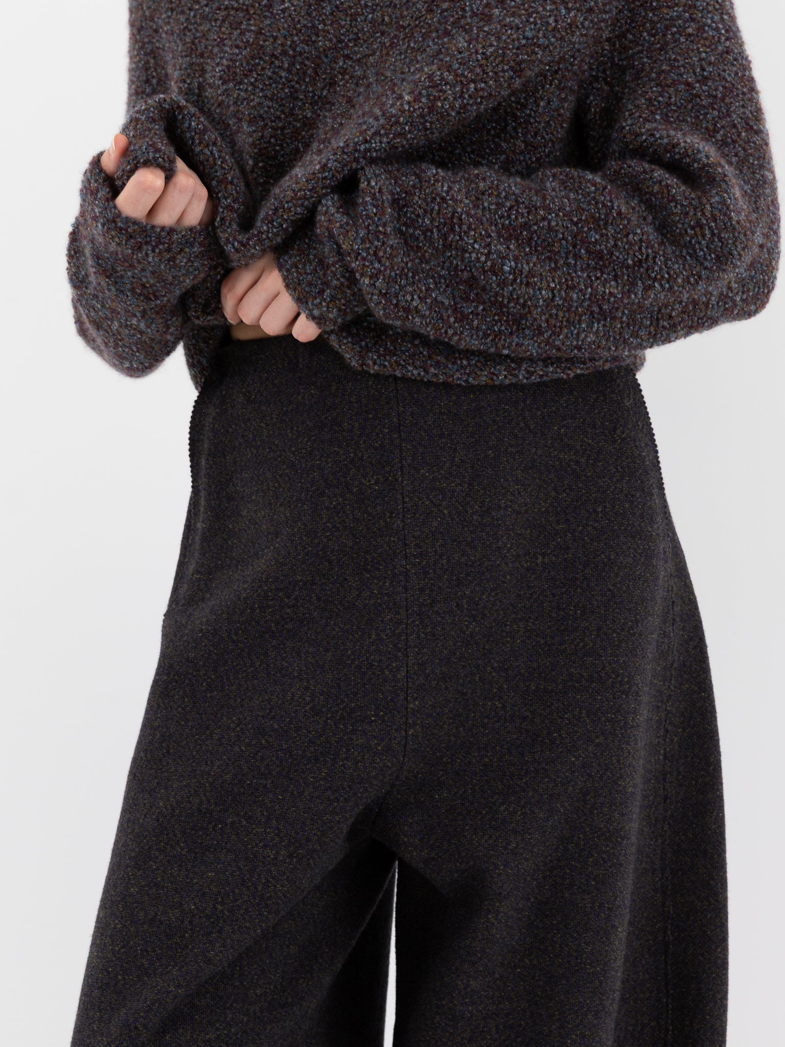 Boboutic Wool Lane Trousers in Blue & Green Mix - BOBOUTIC at Worthwhile - shop PANT