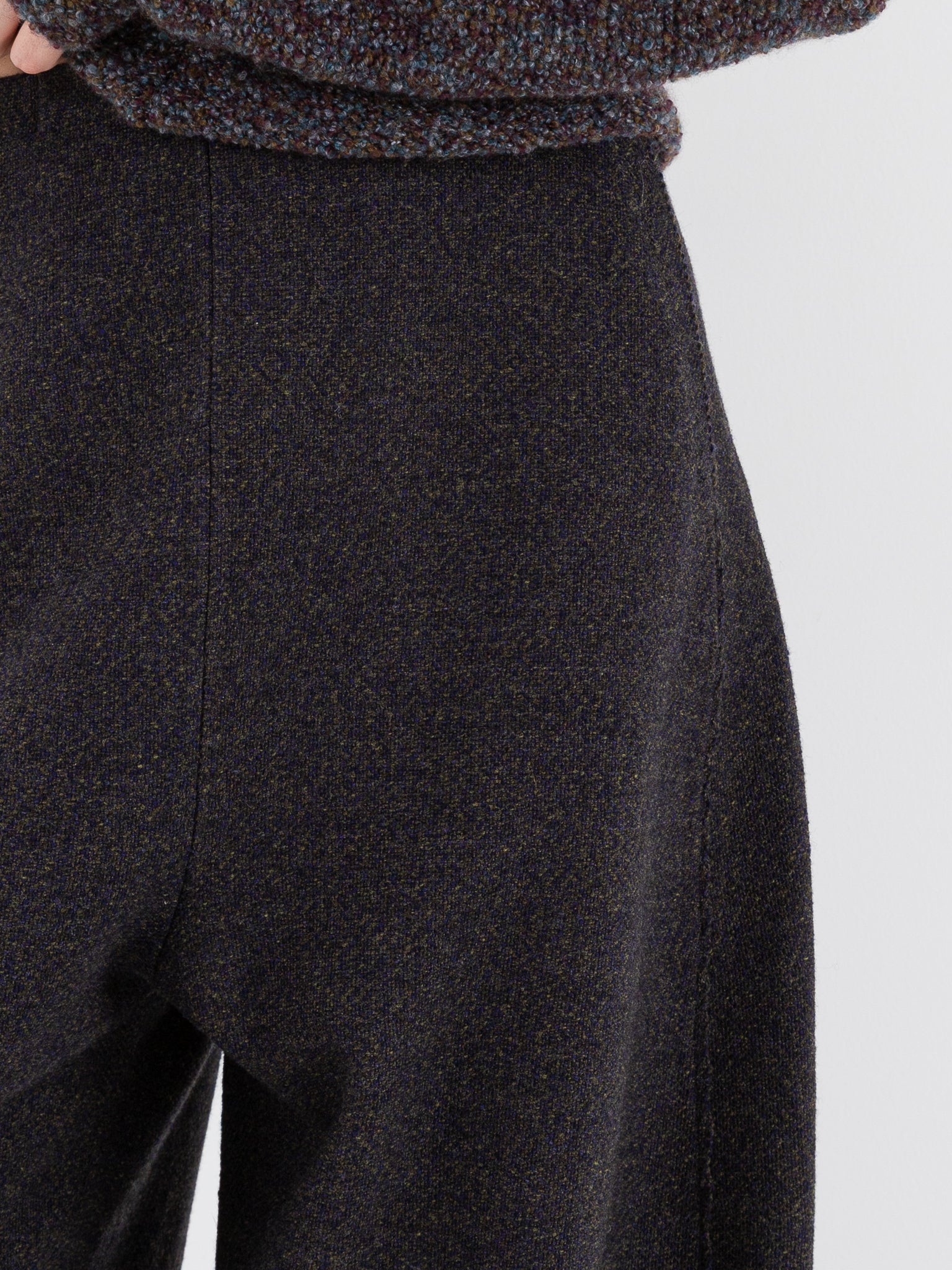 Boboutic Wool Lane Trousers in Blue & Green Mix - BOBOUTIC at Worthwhile - shop PANT