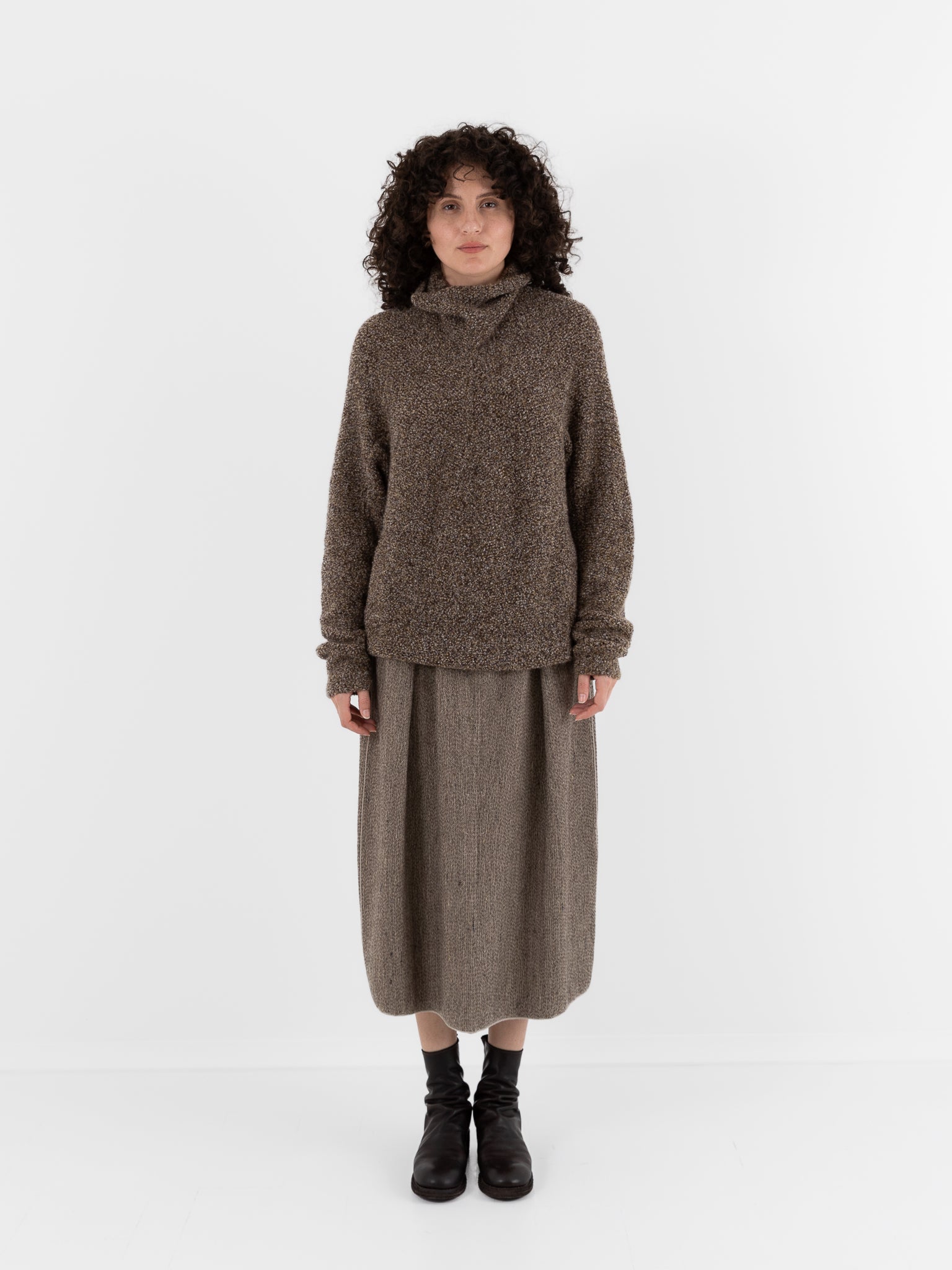 Boboutic Autumn Leaves Sweater in Green - Taupe - BOBOUTIC at Worthwhile - shop SWEATER