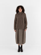 Boboutic Autumn Leaves Sweater in Green - Taupe - BOBOUTIC at Worthwhile - shop SWEATER