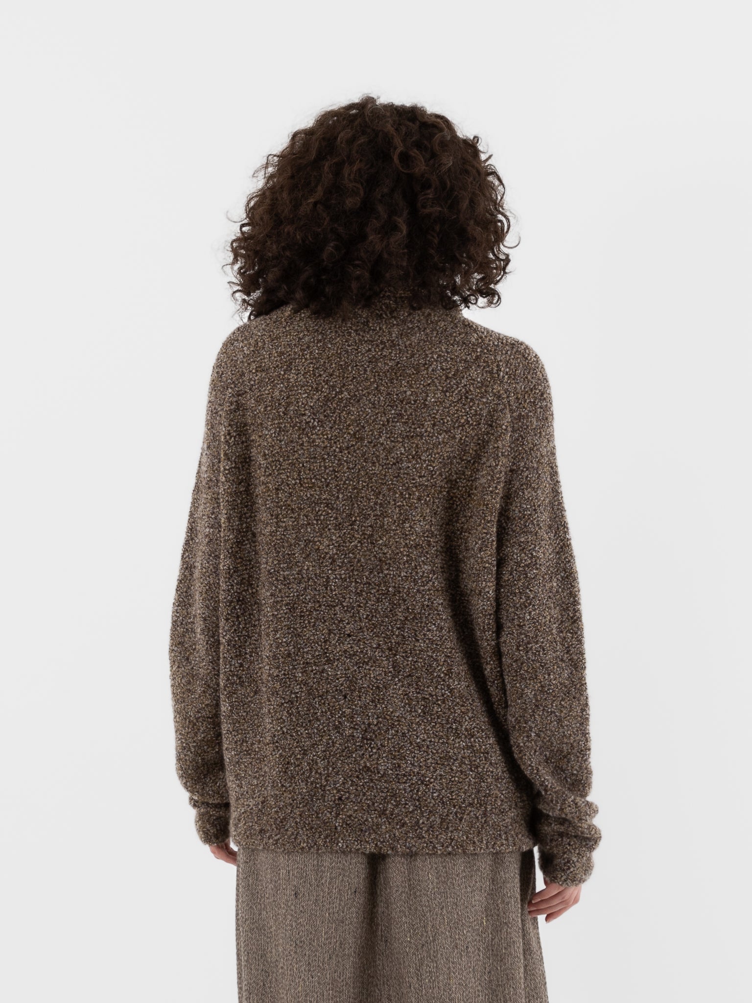 Boboutic Autumn Leaves Sweater in Green - Taupe - BOBOUTIC at Worthwhile - shop SWEATER