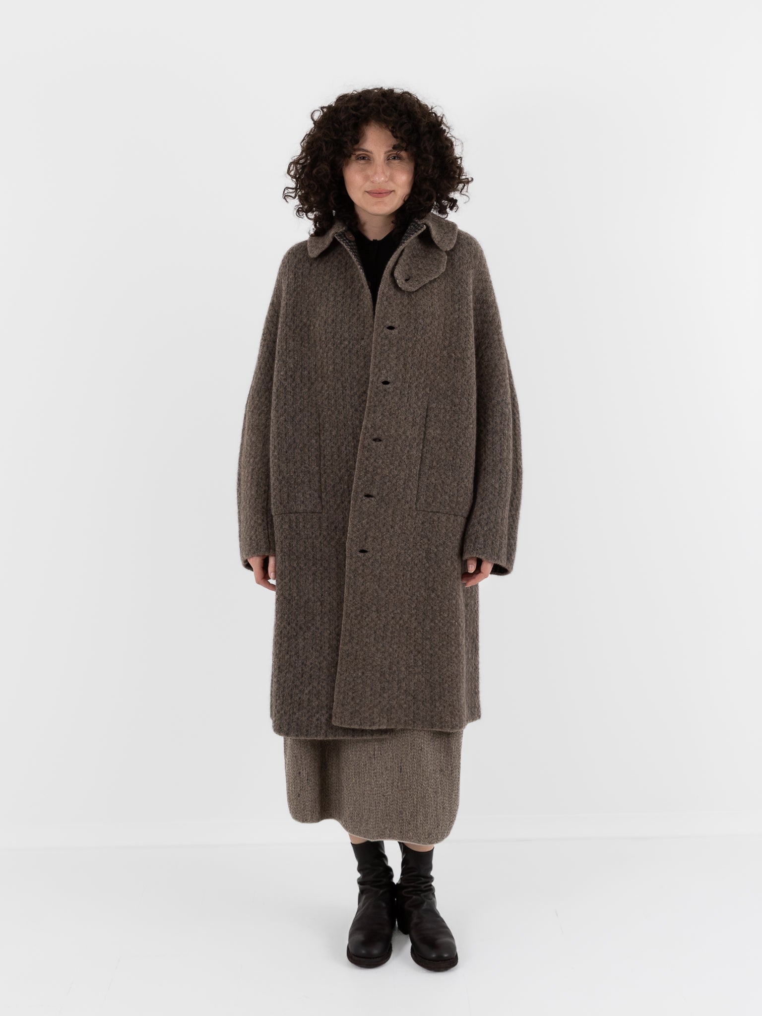 Boboutic Bob's Inside Out Coat in Natural & Brown - BOBOUTIC at Worthwhile - shop COAT