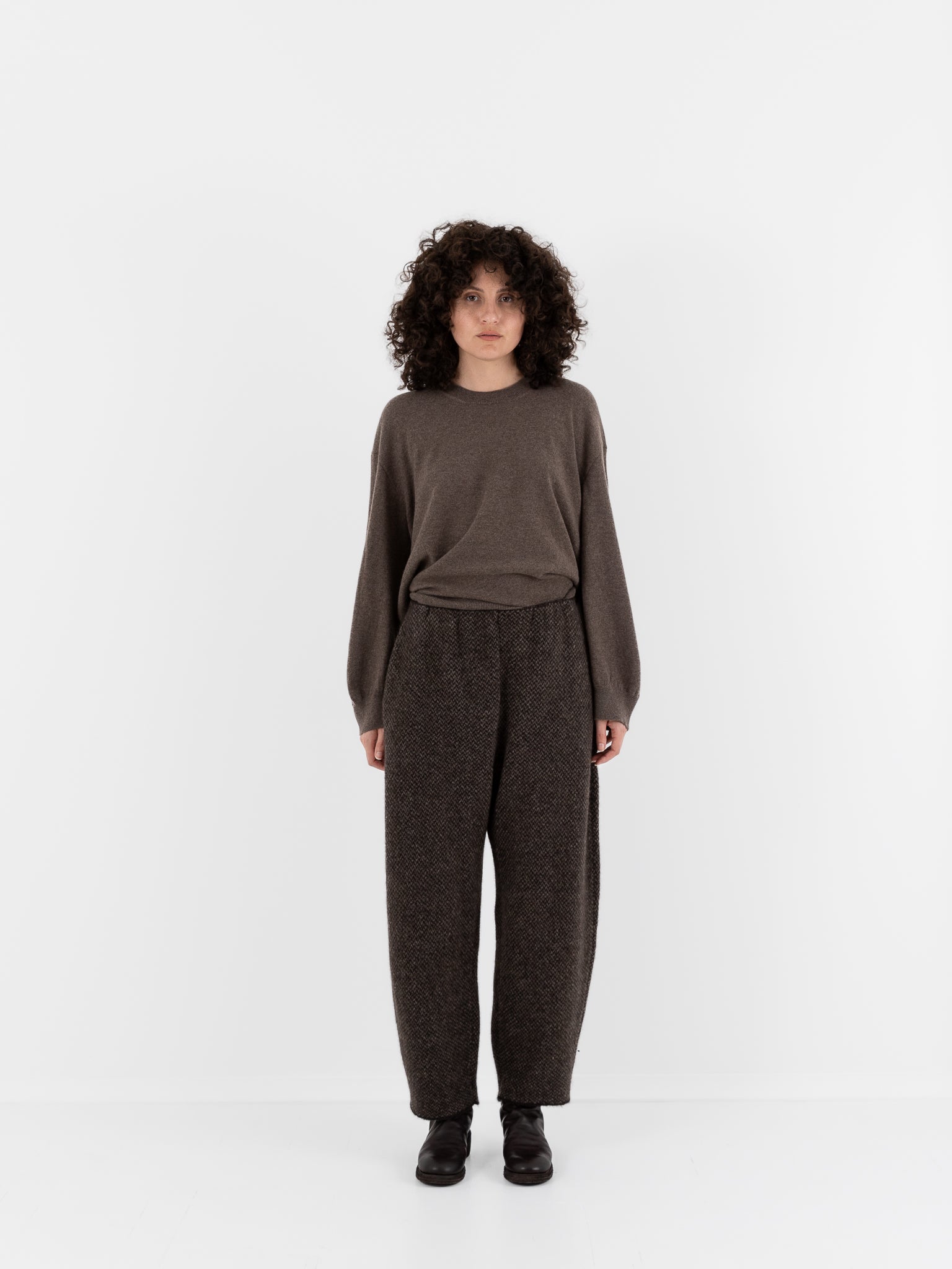 Boboutic Bob's Texture Trousers in Brown & Taupe - BOBOUTIC at Worthwhile - shop PANT
