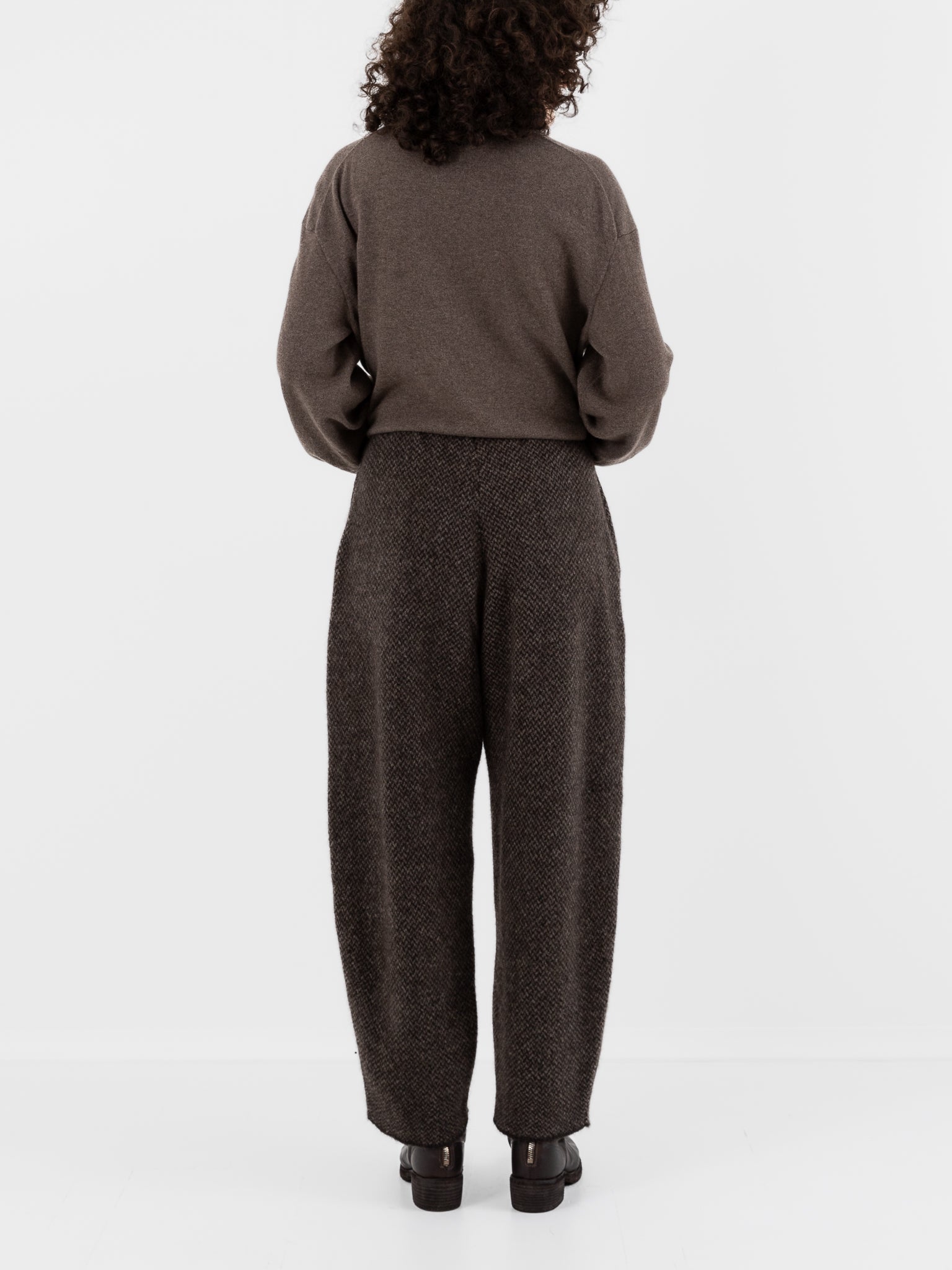 Boboutic Bob's Texture Trousers in Brown & Taupe - BOBOUTIC at Worthwhile - shop PANT