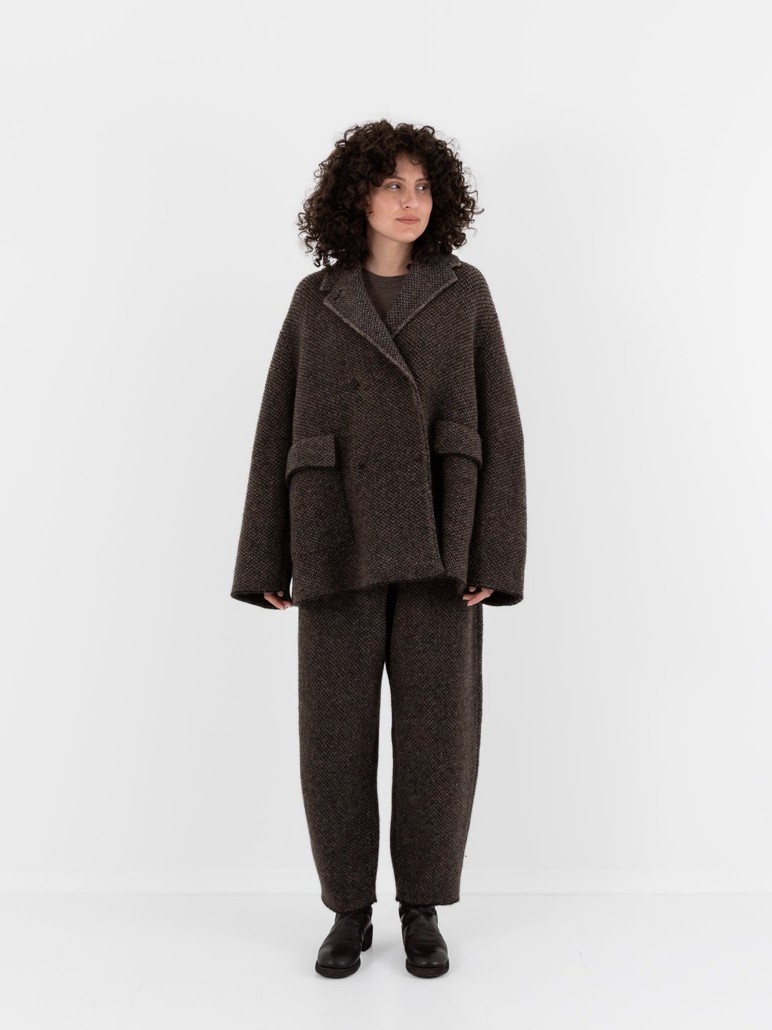 Boboutic Bob's Texture Trousers in Brown & Taupe - BOBOUTIC at Worthwhile - shop PANT