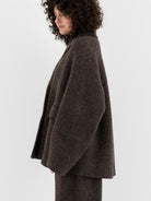 Boboutic Bob's Texture Double Breasted Jacket in Brown & Taupe - BOBOUTIC at Worthwhile - shop JACKET