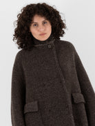 Boboutic Bob's Texture Double Breasted Jacket in Brown & Taupe - BOBOUTIC at Worthwhile - shop JACKET