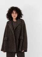 Boboutic Bob's Texture Double Breasted Jacket in Brown & Taupe - BOBOUTIC at Worthwhile - shop JACKET