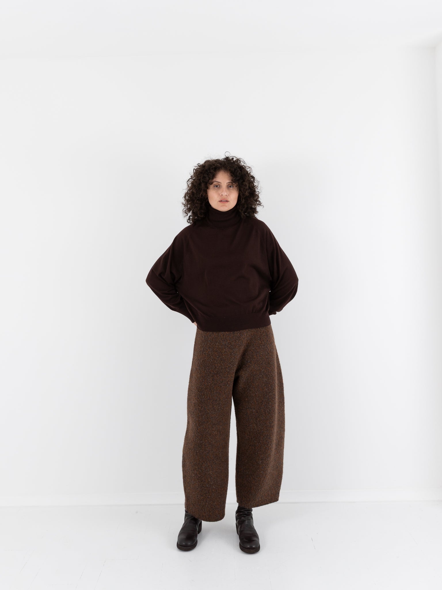 Boboutic Levity Turtleneck in Brown - BOBOUTIC at Worthwhile - shop TOP