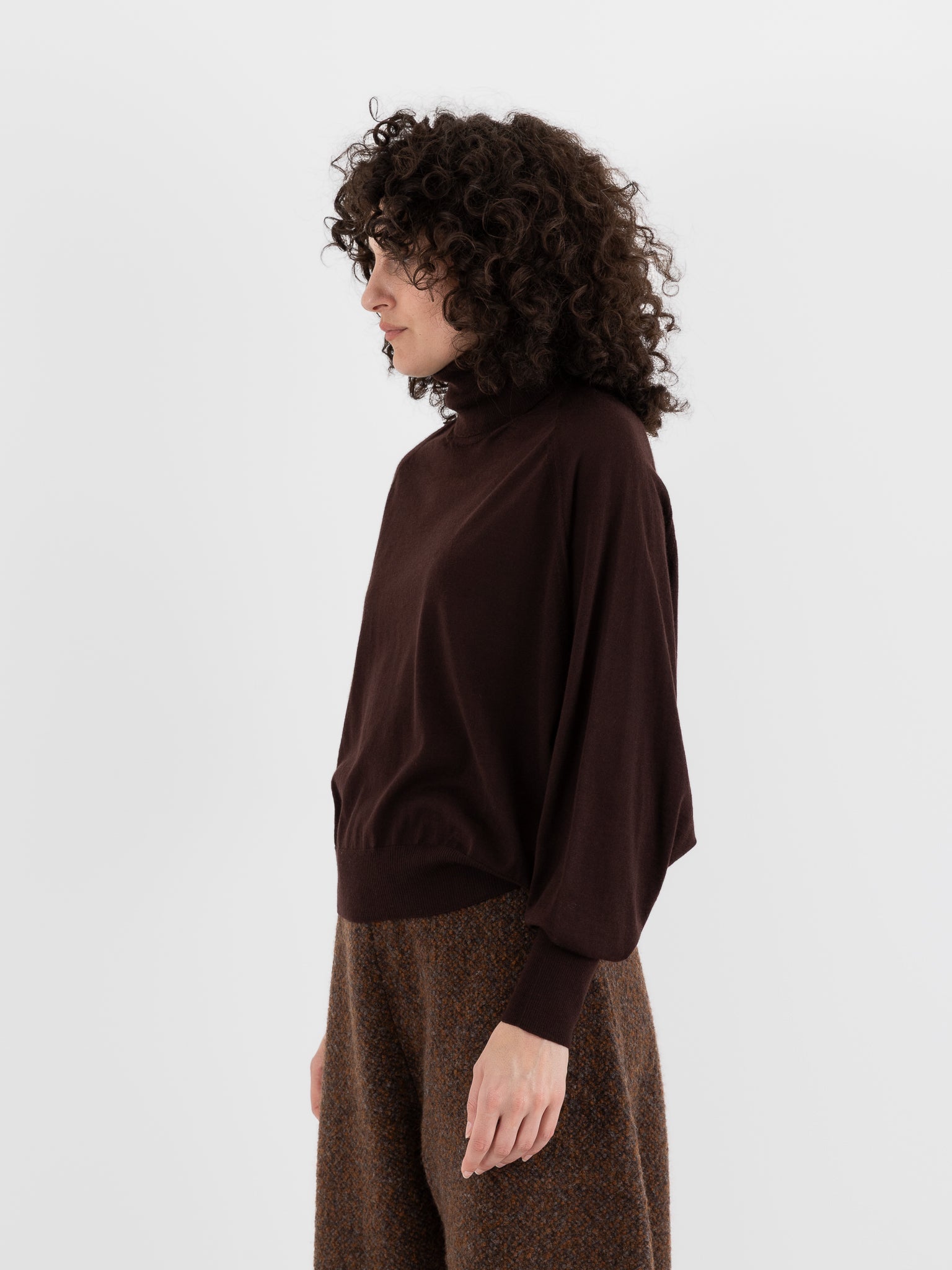 Boboutic Levity Turtleneck in Brown - BOBOUTIC at Worthwhile - shop TOP