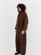 Boboutic Autumn Leaves Double Breasted Jacket in Autumn Mix - BOBOUTIC at Worthwhile - shop SWEATER