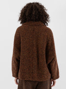 Boboutic Autumn Leaves Double Breasted Jacket in Autumn Mix - BOBOUTIC at Worthwhile - shop SWEATER