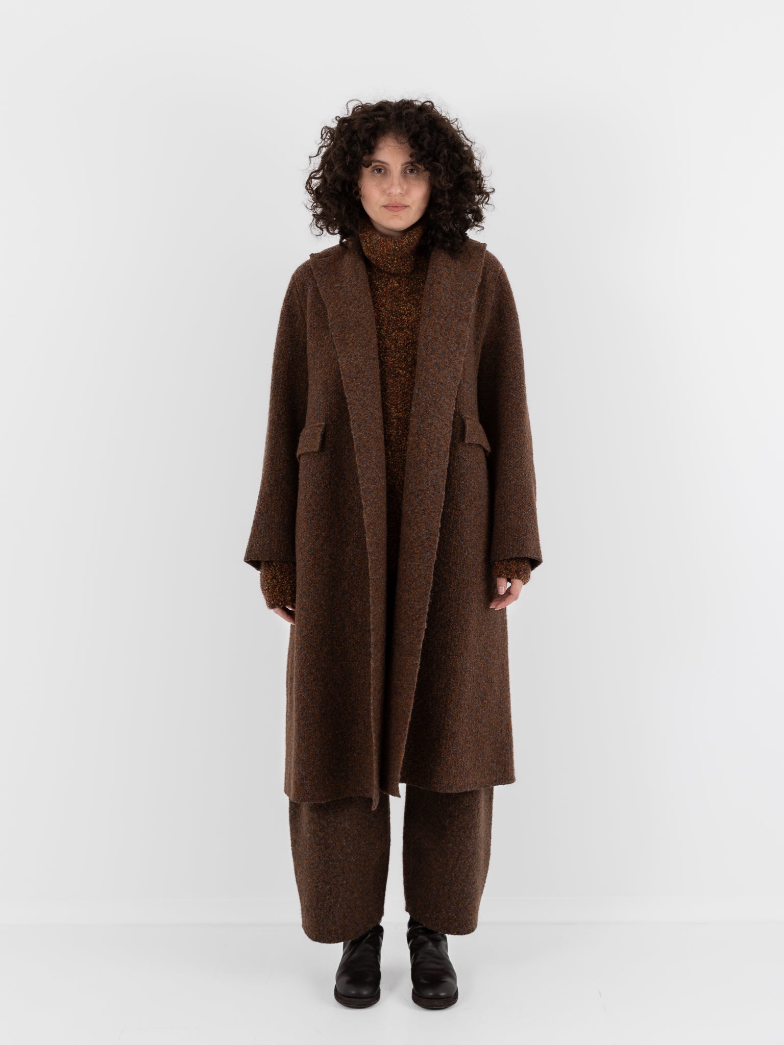 Boboutic Binomium Coat in Gray & Tobacco - BOBOUTIC at Worthwhile - shop COAT