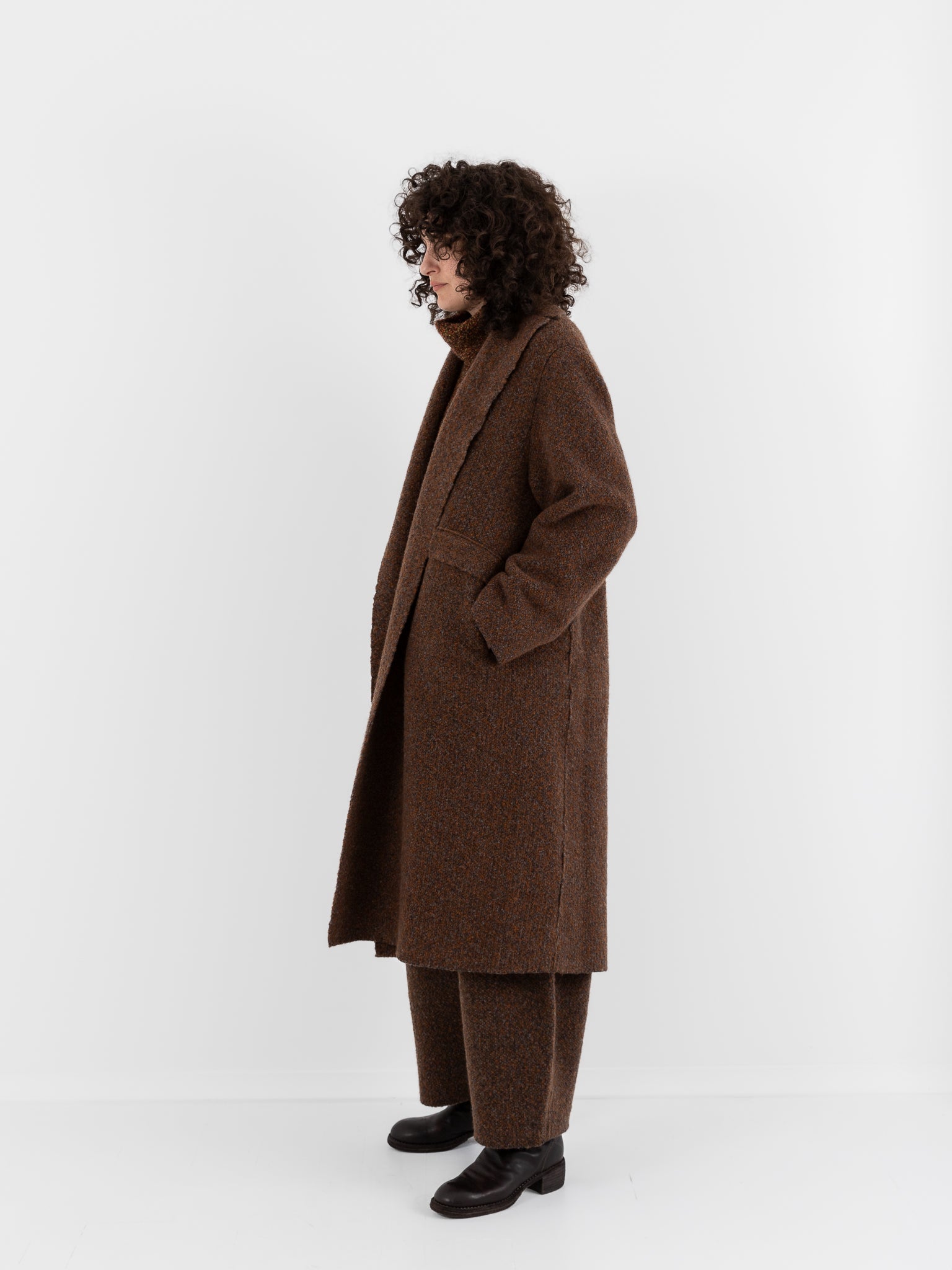 Boboutic Binomium Coat in Gray & Tobacco - BOBOUTIC at Worthwhile - shop COAT