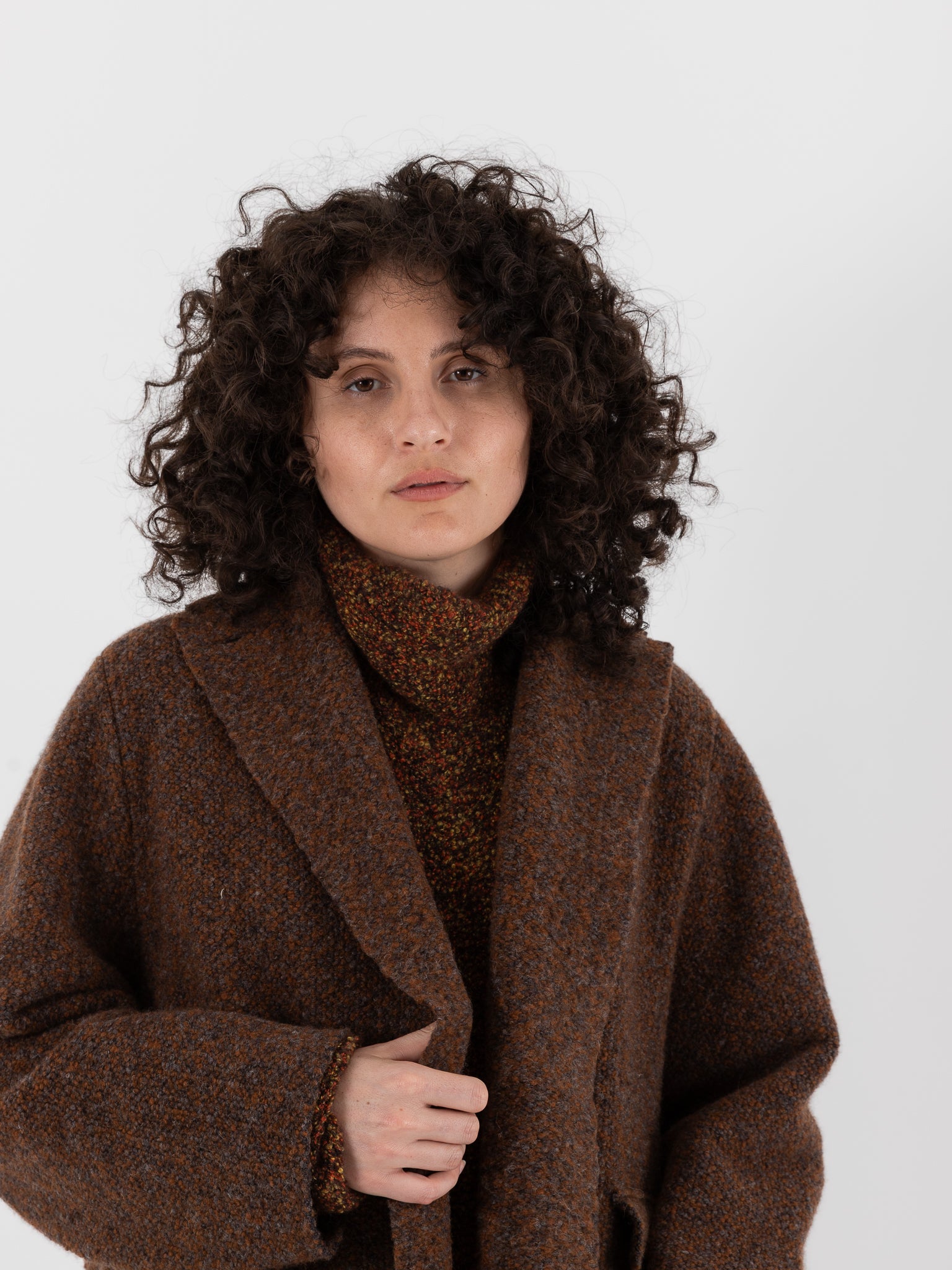 Boboutic Binomium Coat in Gray & Tobacco - BOBOUTIC at Worthwhile - shop COAT