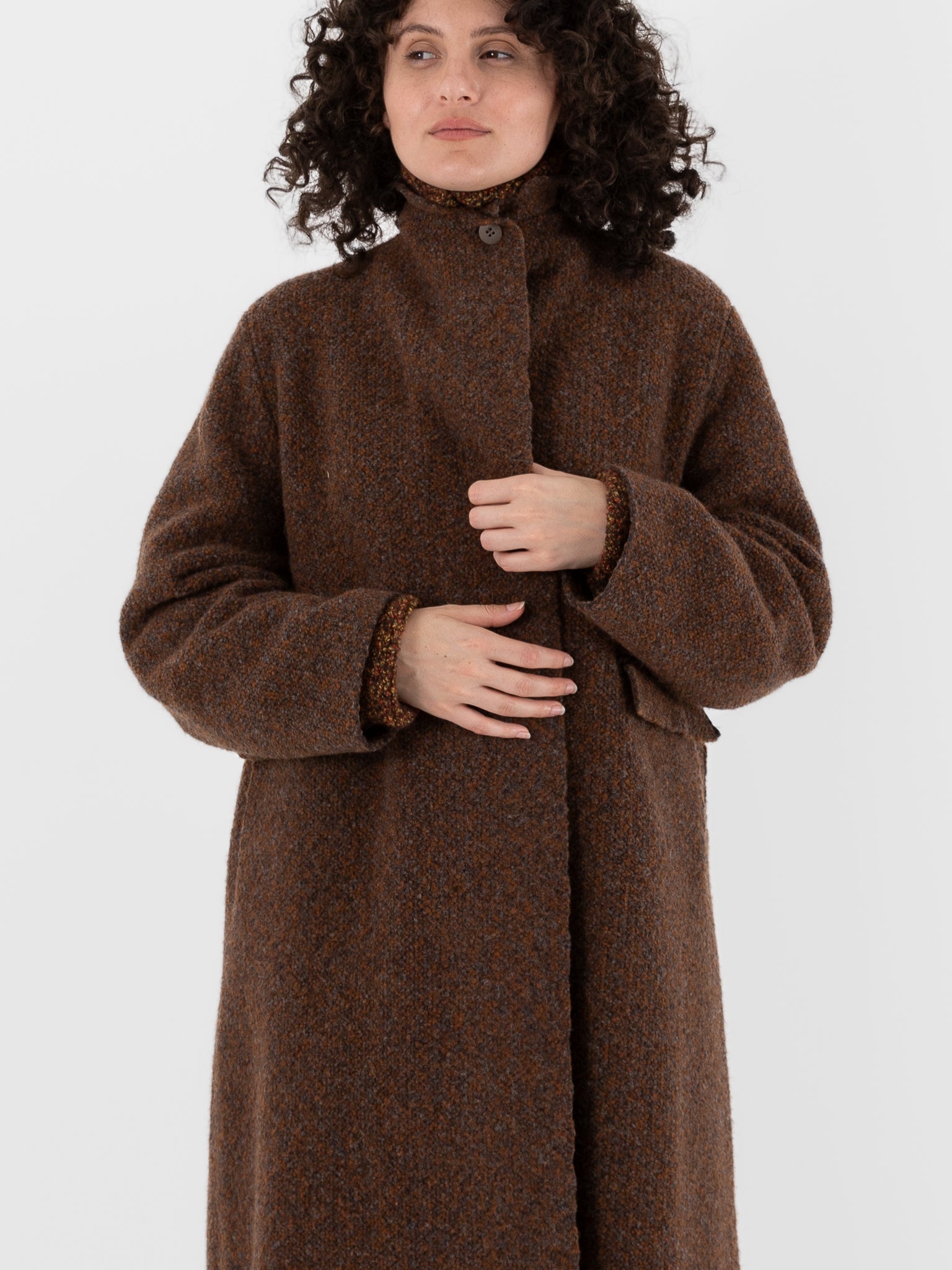 Boboutic Binomium Coat in Gray & Tobacco - BOBOUTIC at Worthwhile - shop COAT