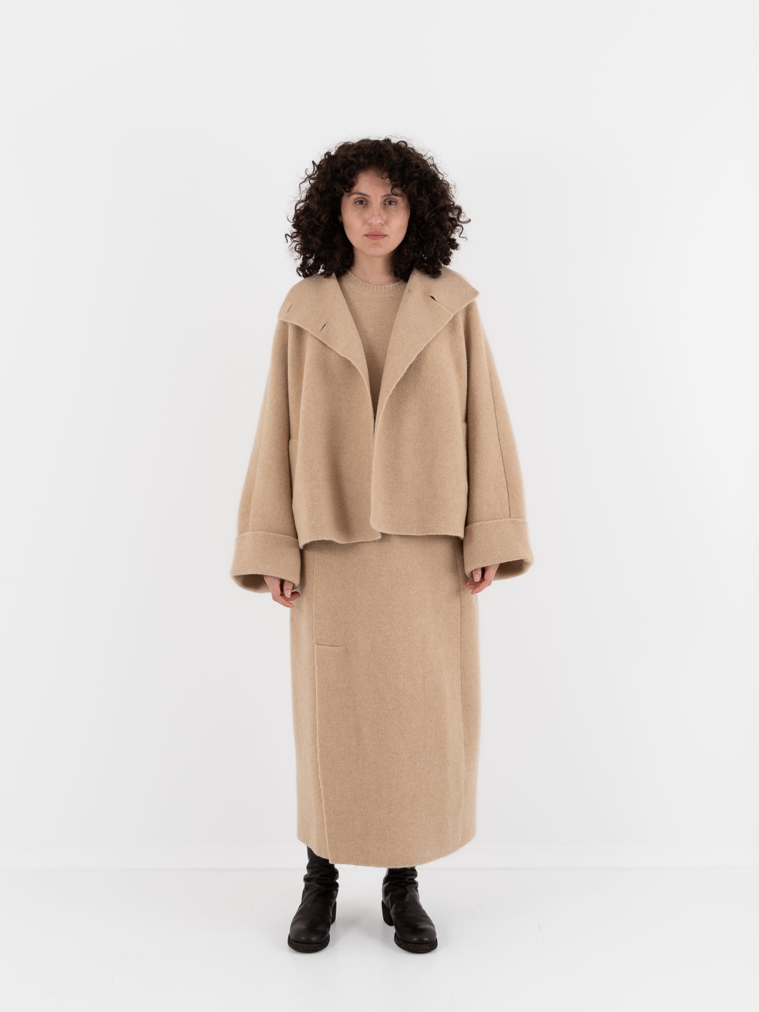 Boboutic Caresse Double Breasted Jacket in Albino at Worthwhile