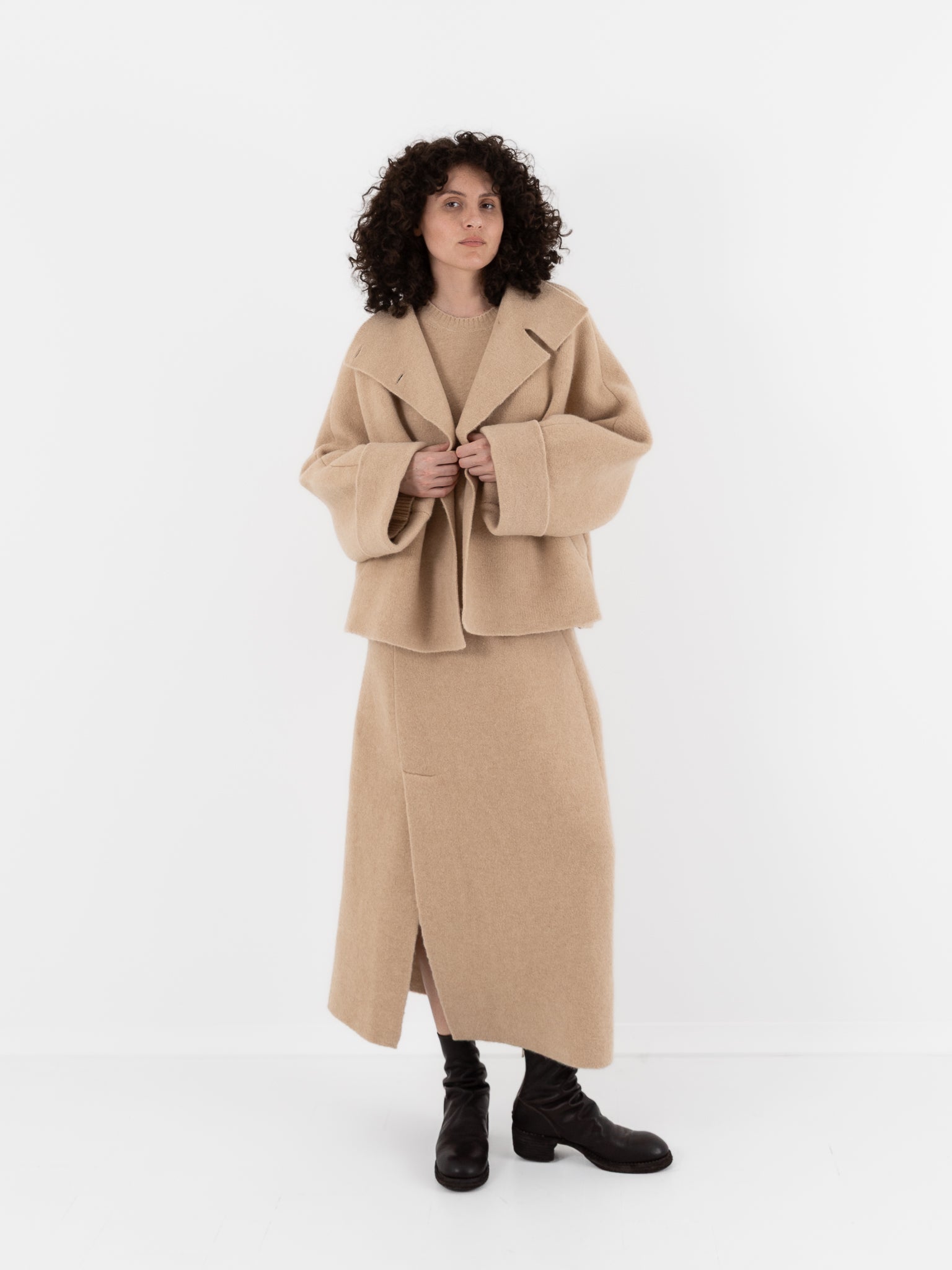 Boboutic Caresse Double Breasted Jacket in Albino - BOBOUTIC at Worthwhile - shop JACKET
