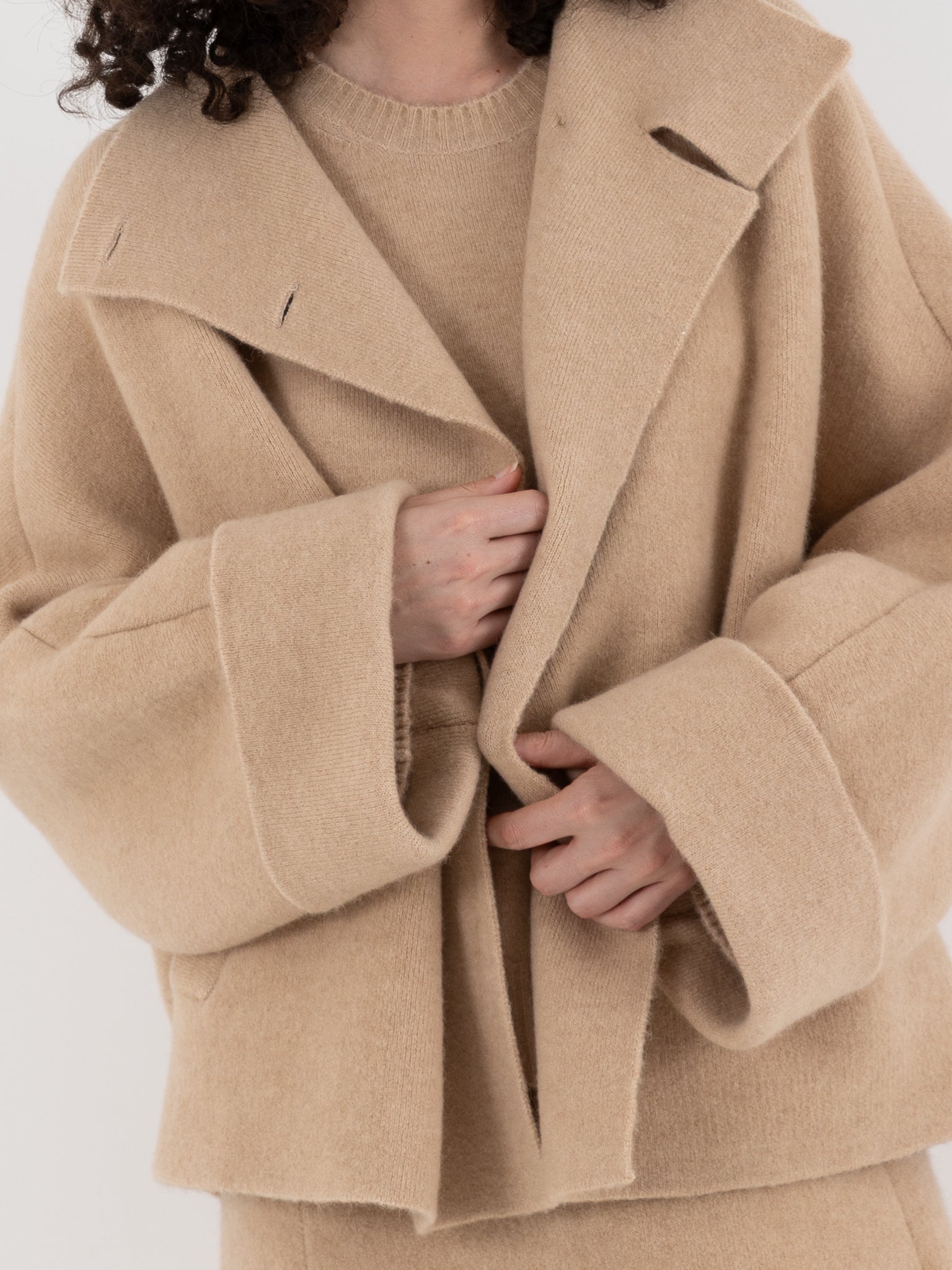 Boboutic Caresse Double Breasted Jacket in Albino - BOBOUTIC at Worthwhile - shop JACKET