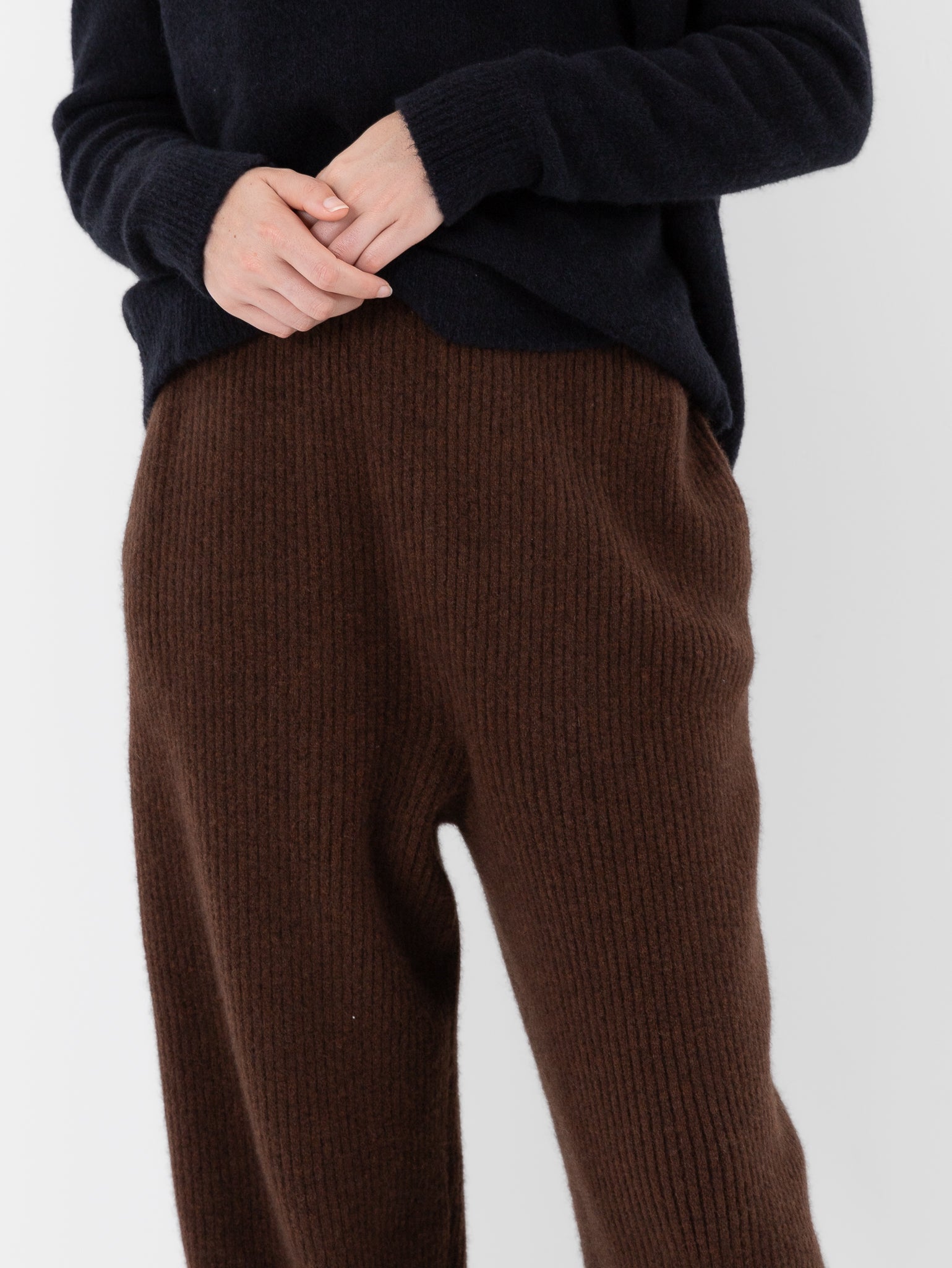Boboutic Gemini Ribbed Pant in Chestnut - BOBOUTIC at Worthwhile - shop PANT