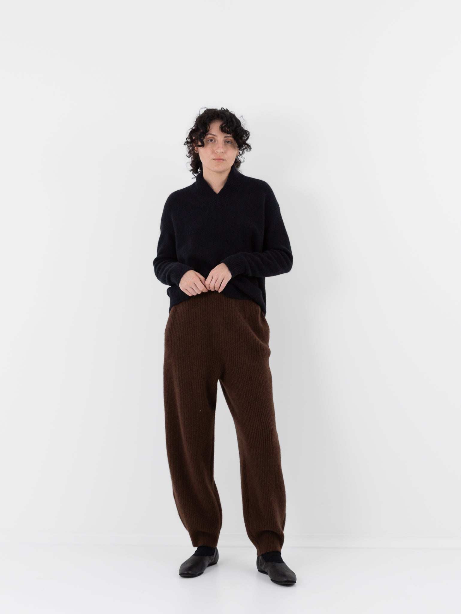 Boboutic Gemini Ribbed Pant in Chestnut - BOBOUTIC at Worthwhile - shop PANT
