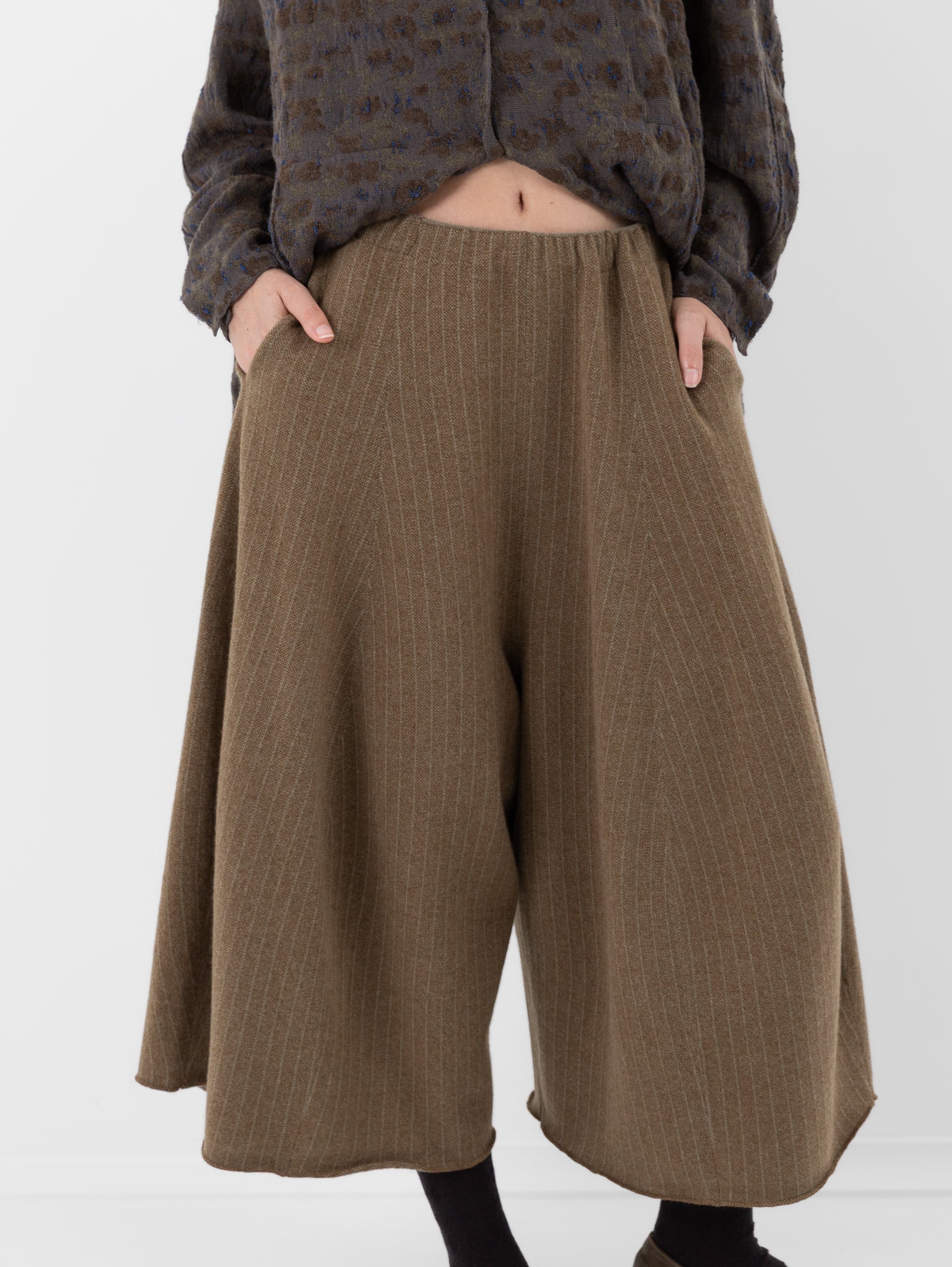 Boboutic Hypnosis Skirt-Pants in Bark Green - BOBOUTIC at Worthwhile - shop PANT