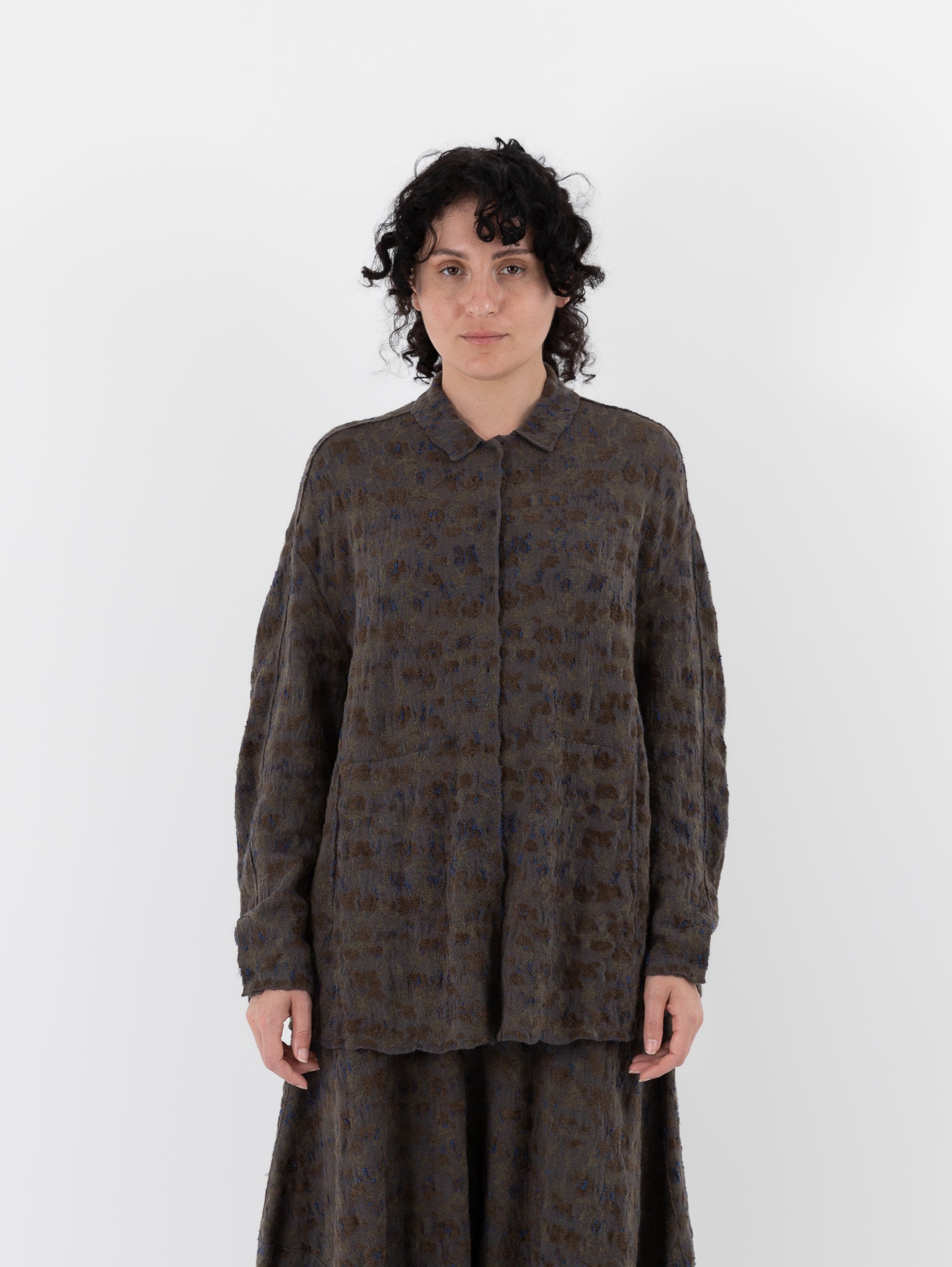 Boboutic Semina Shirt Jacket in Grey Moss Mix - BOBOUTIC at Worthwhile - shop JACKET