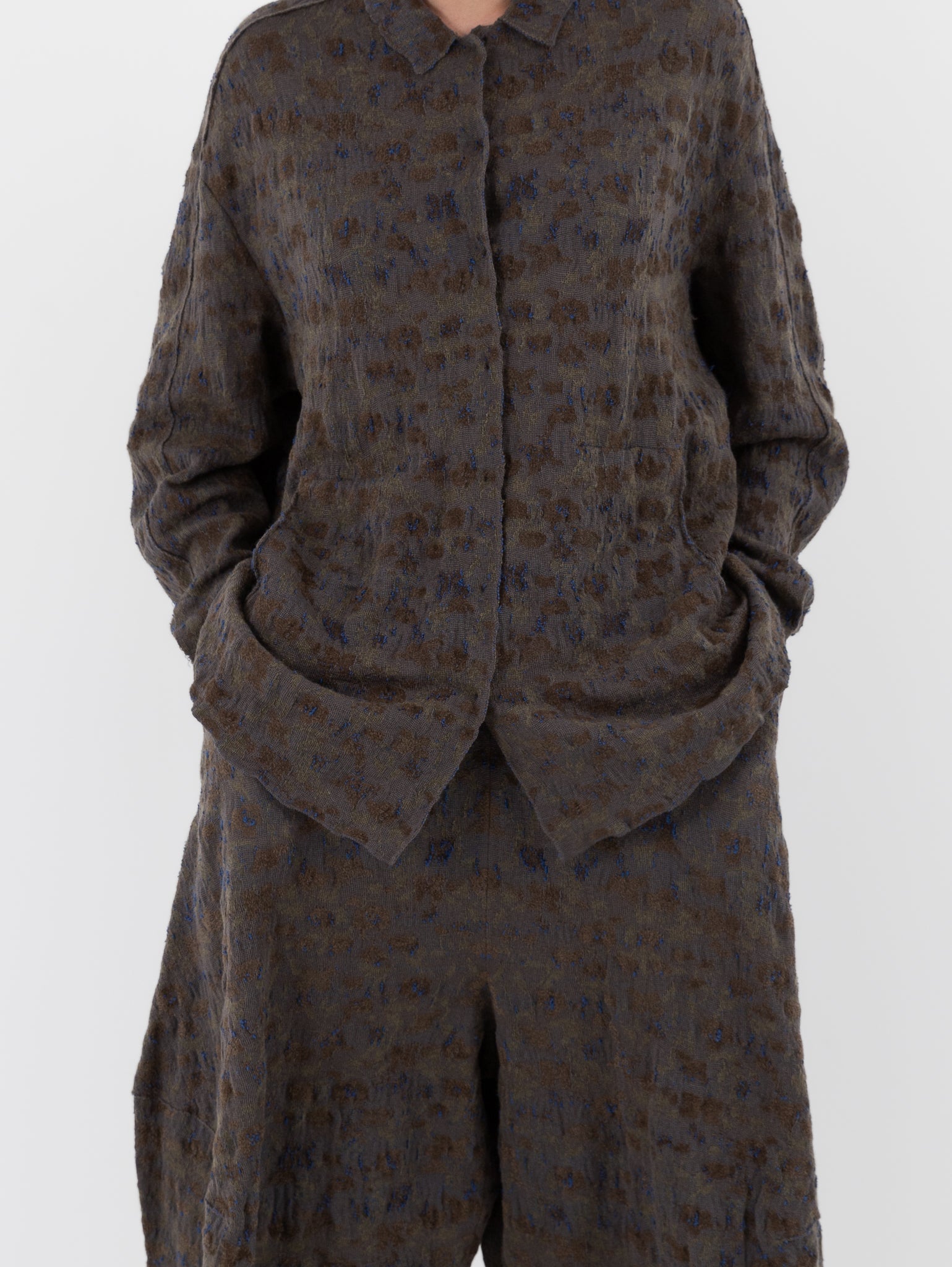 Boboutic Semina Shirt Jacket in Grey Moss Mix - BOBOUTIC at Worthwhile - shop JACKET