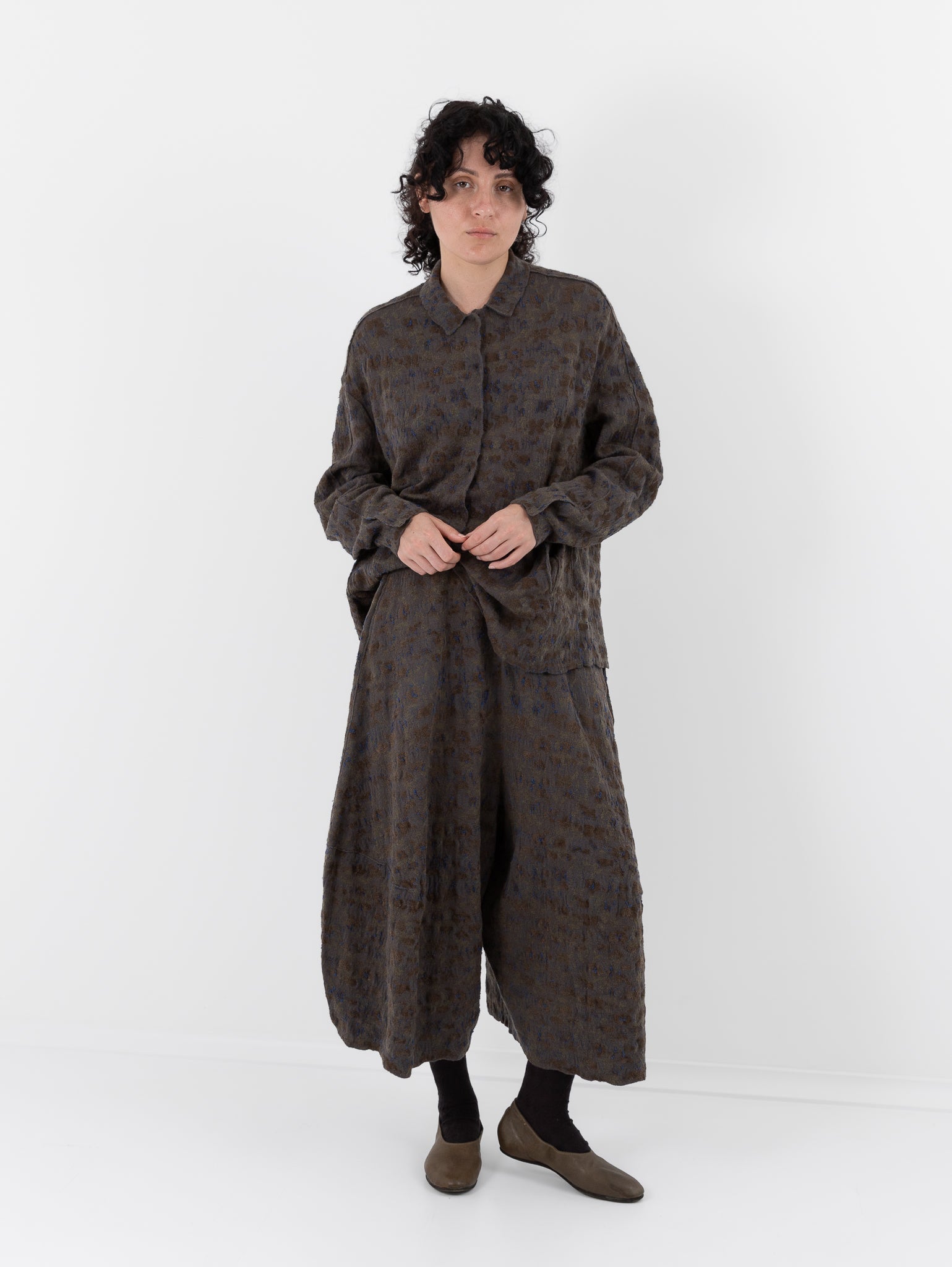 Boboutic Semina Skirt-Pants in Grey Moss Mix - BOBOUTIC at Worthwhile - shop PANT