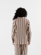 Casey Casey Biggy Shirt in Beige Stripe - CASEY CASEY at Worthwhile - shop TOP