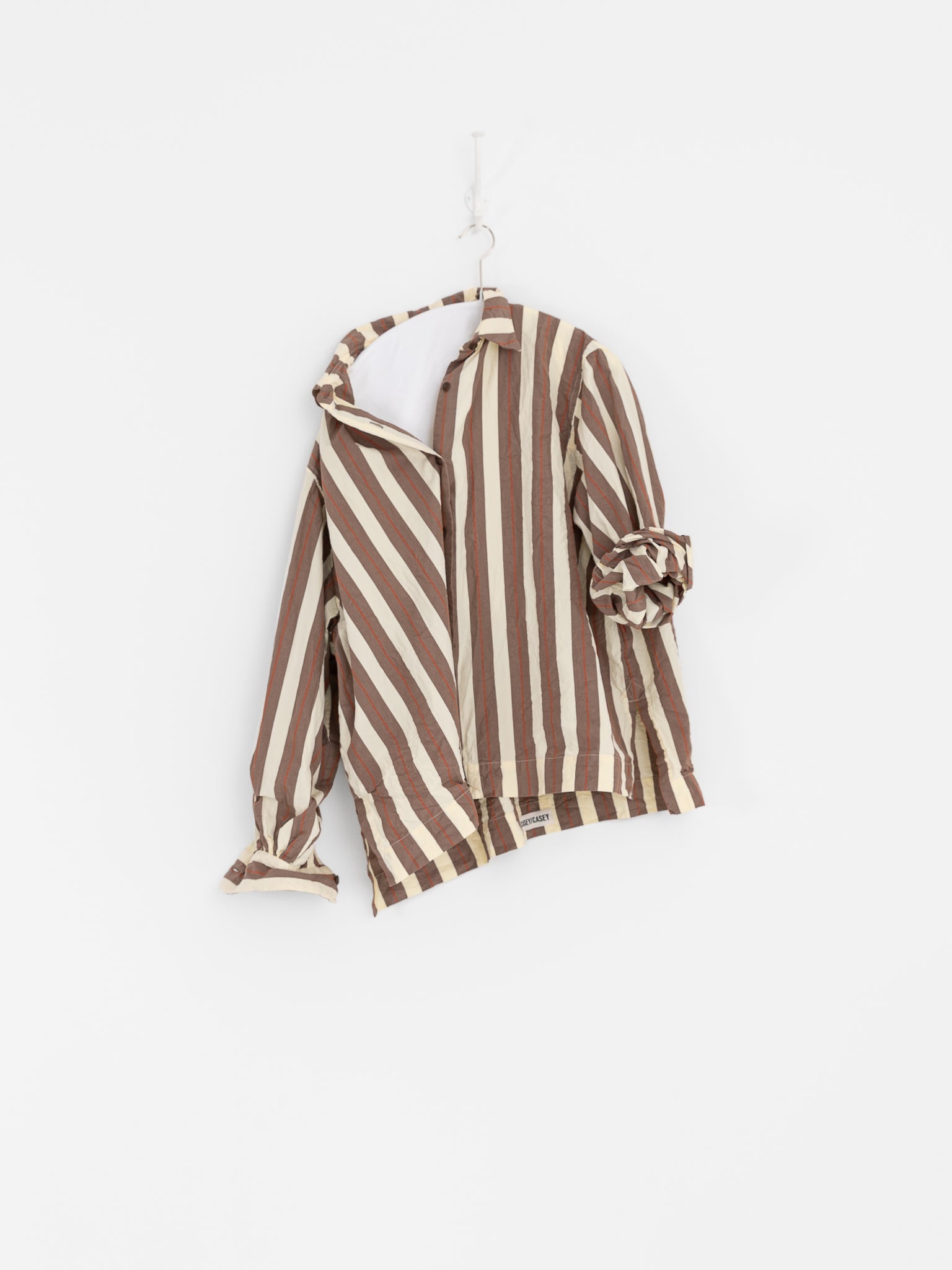 Casey Casey Biggy Shirt in Beige Stripe - CASEY CASEY at Worthwhile - shop TOP