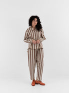 Casey Casey Biggy Shirt in Beige Stripe - CASEY CASEY at Worthwhile - shop TOP