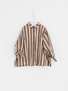 Casey Casey Biggy Shirt in Beige Stripe - CASEY CASEY at Worthwhile - shop TOP