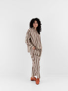 Casey Casey Biggy Shirt in Beige Stripe - CASEY CASEY at Worthwhile - shop TOP